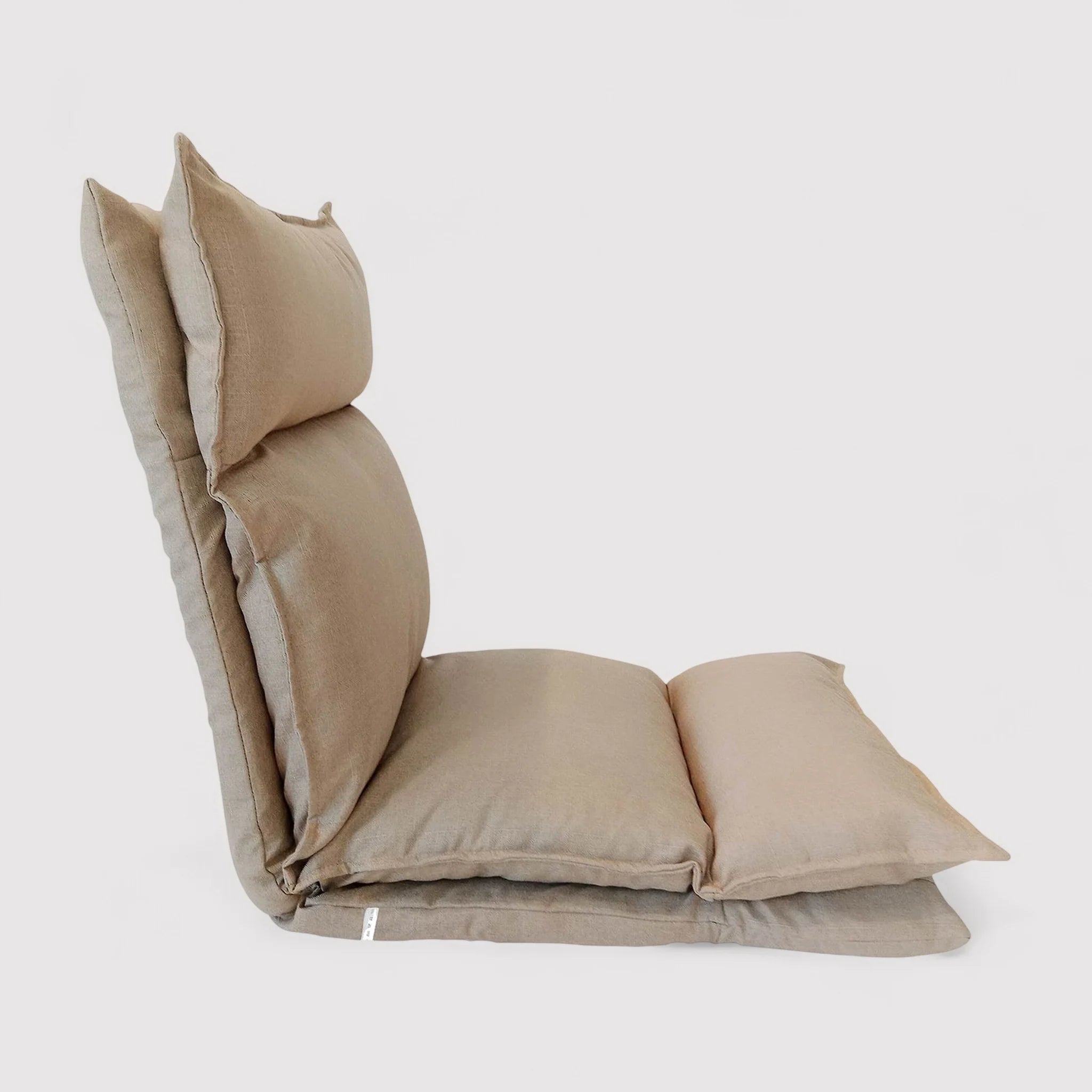 Malobe - Poltrona da meditazione imbottita e ripiegabile beige