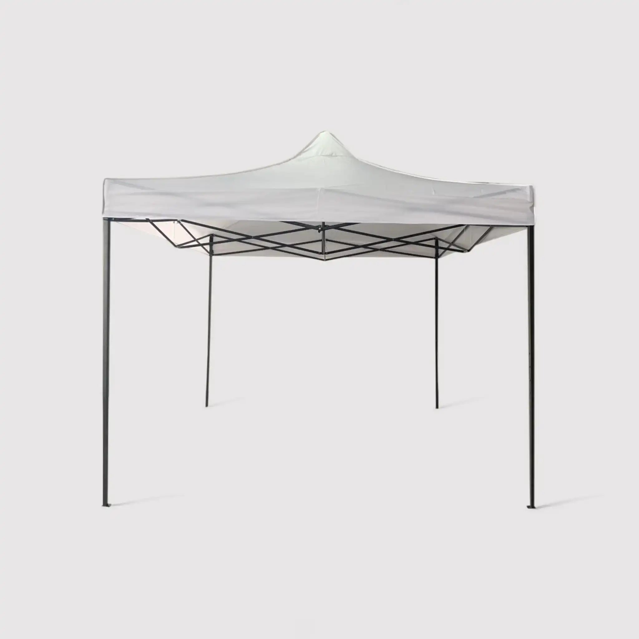 Ilatro - Gazebo pieghevole 3x3 bianco con telo impermeabile