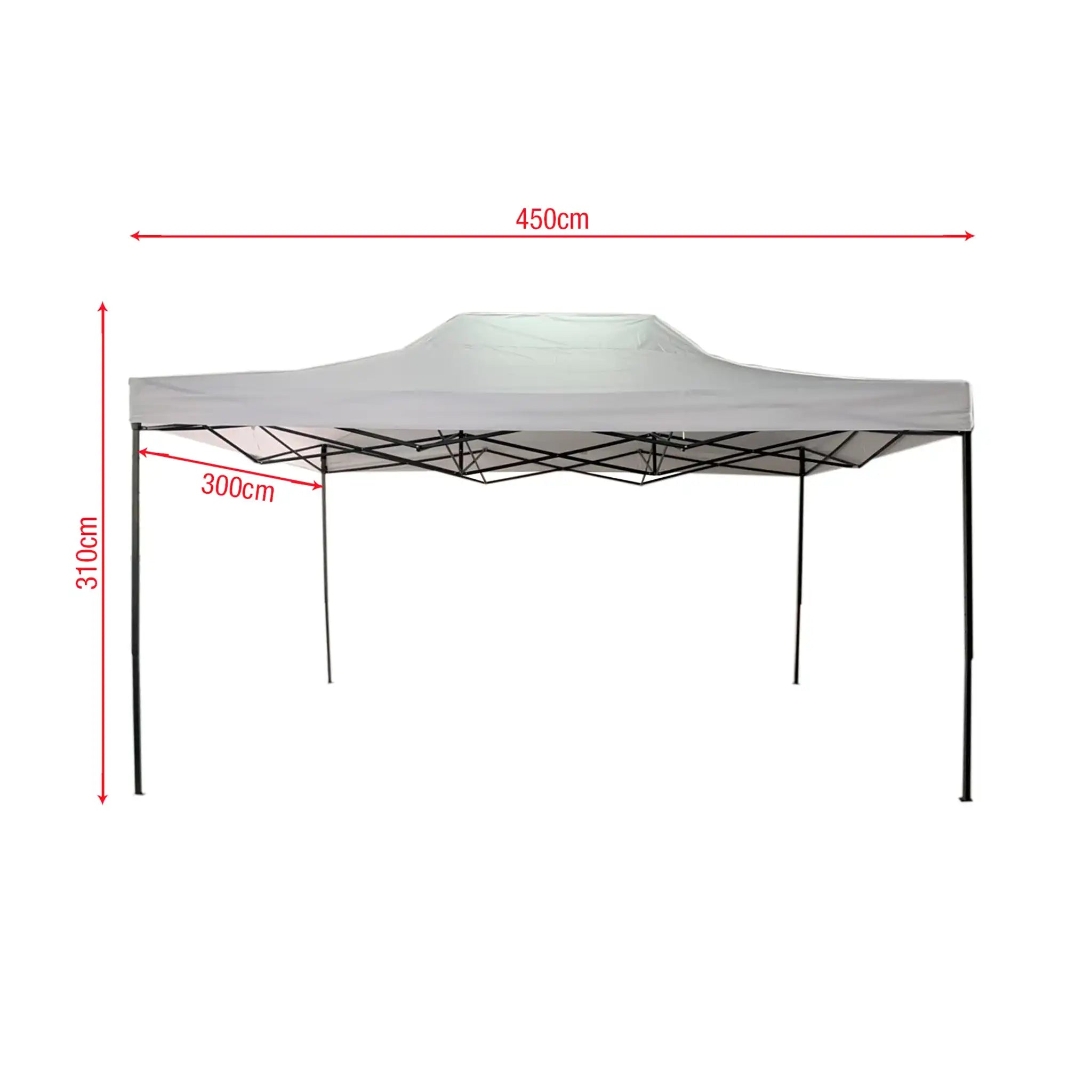Large white gazebo 3x4,5 with case