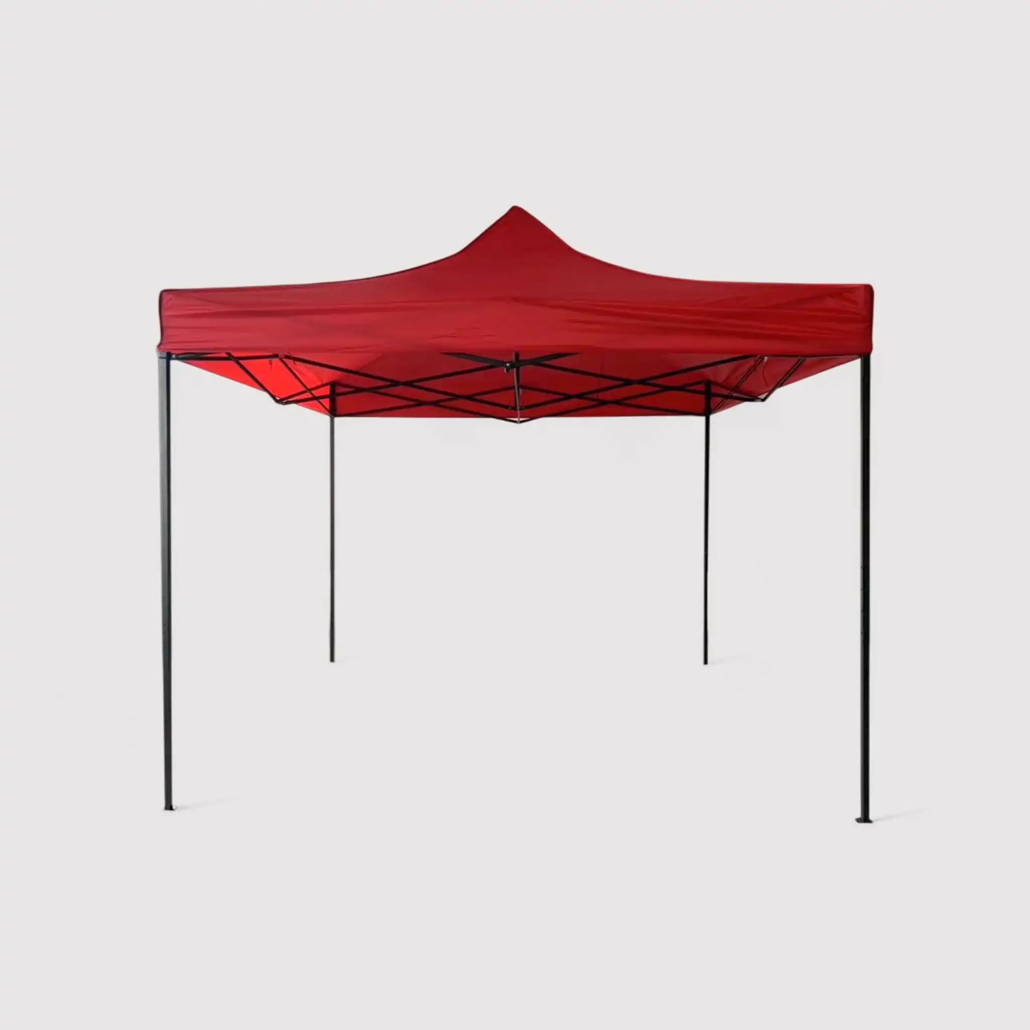 Boldo - Roter 3x3 Pavillon mit Gewichten für den Außenbereich