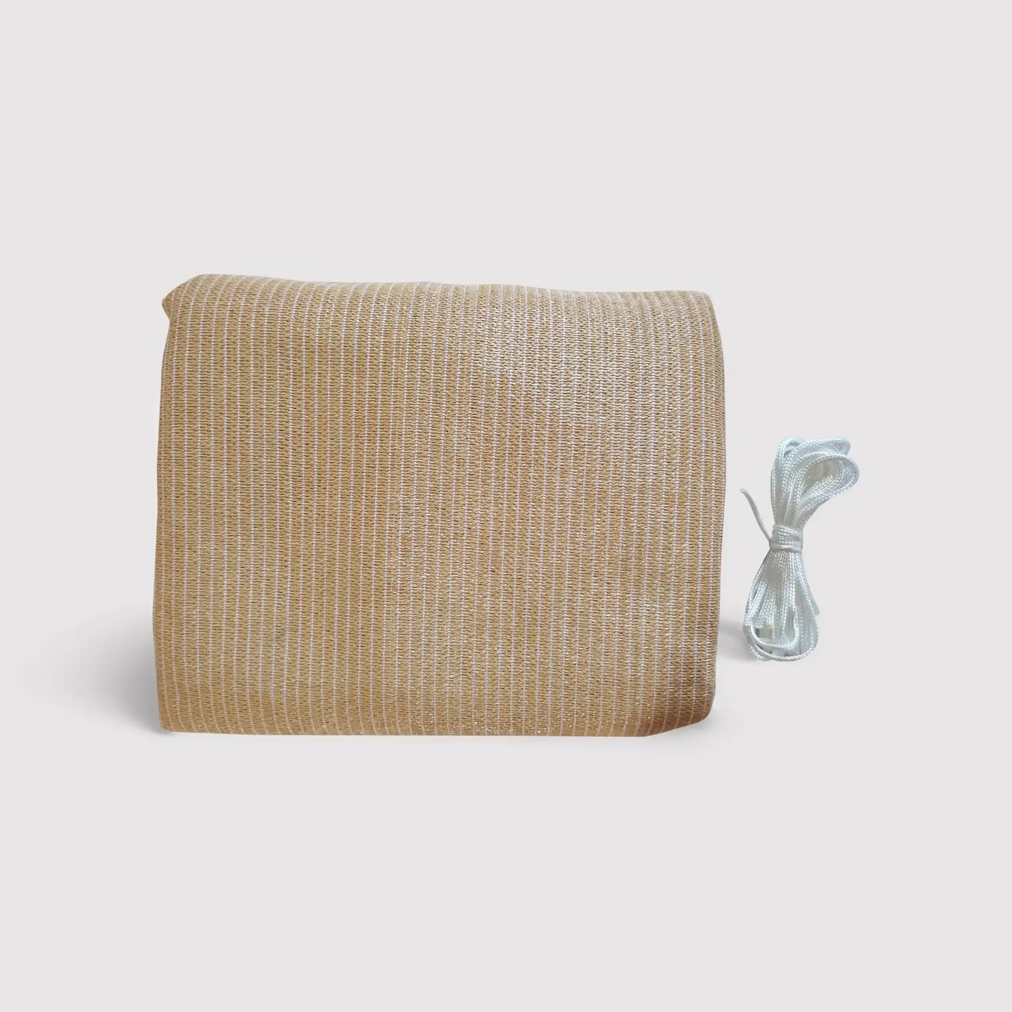 Jarrah - Beige Sonnensegel 3,6x3,5 m mit Seilen und Ringen