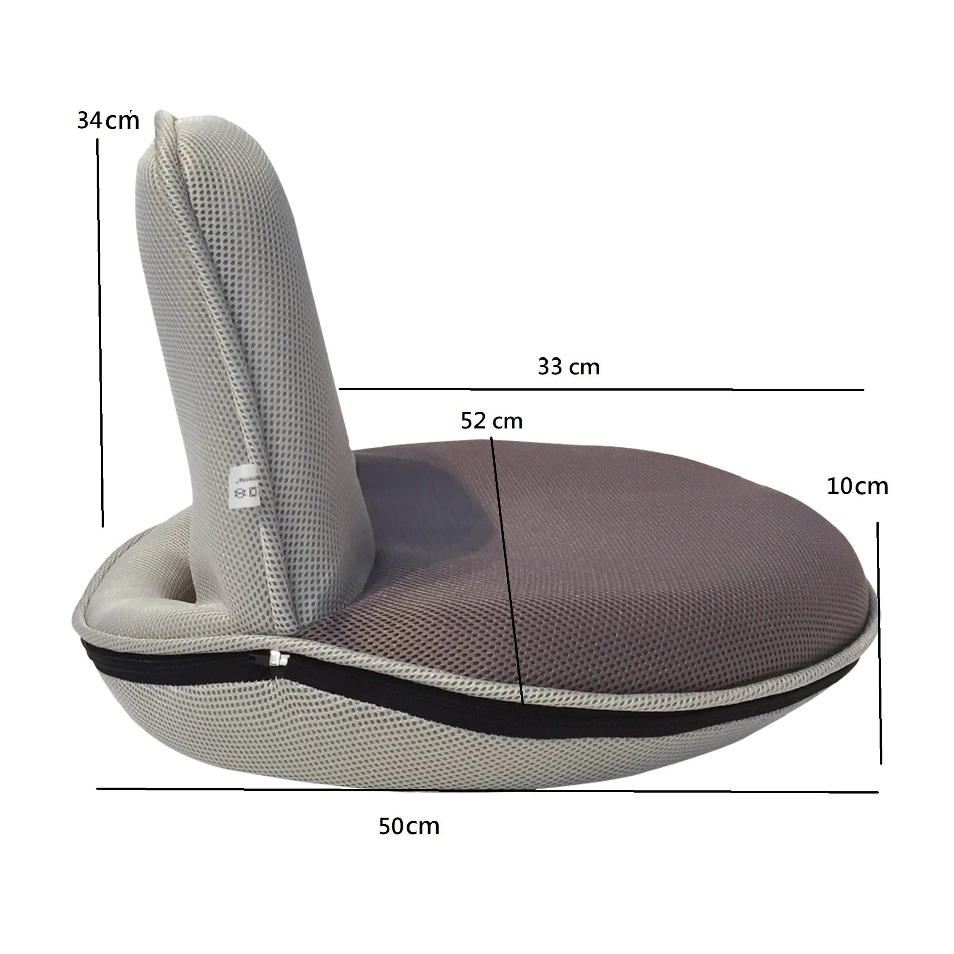 Artemisia - Poltrona pieghevole grigia per yoga o relax