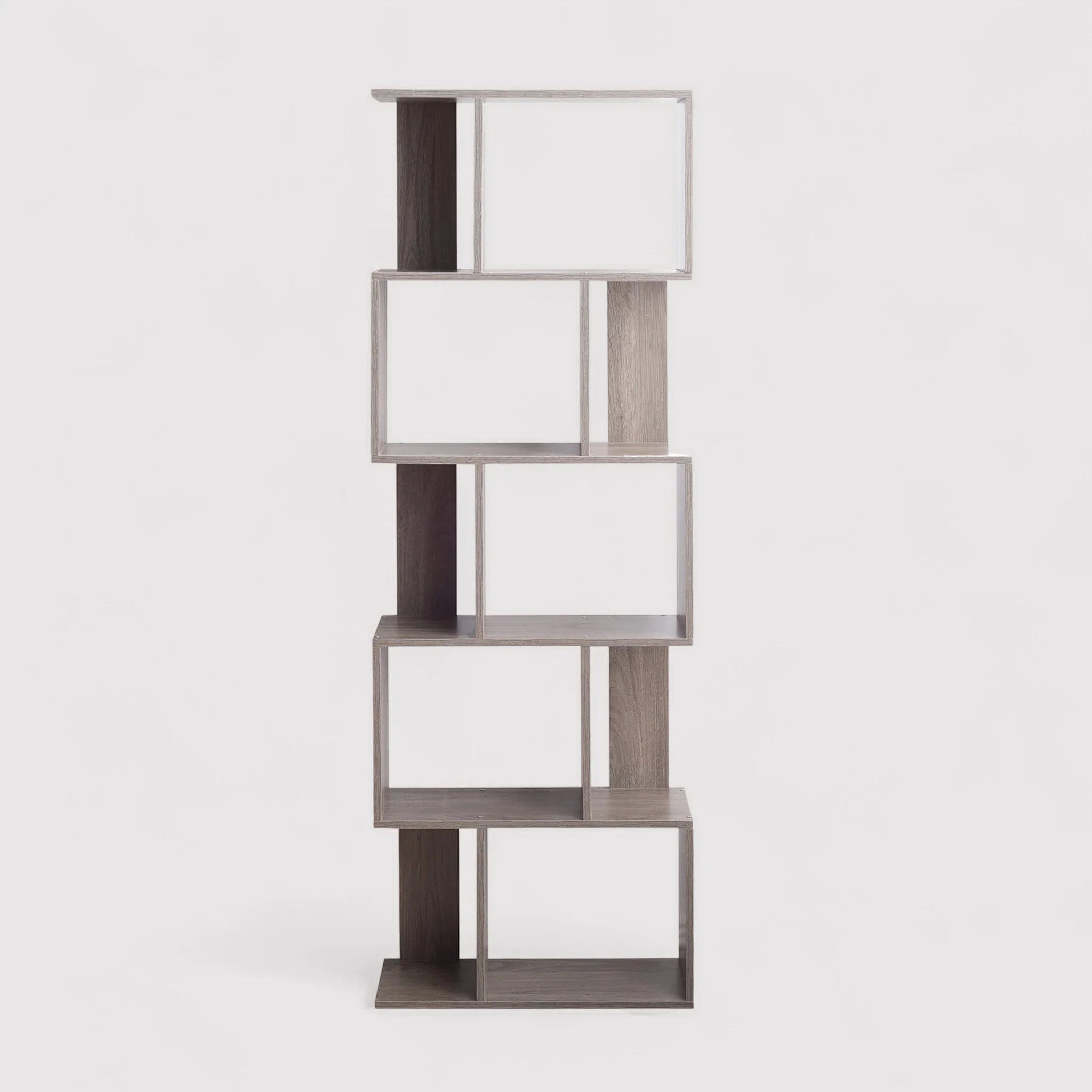 Passiflora - Libreria grigia moderna con 5 ripiani