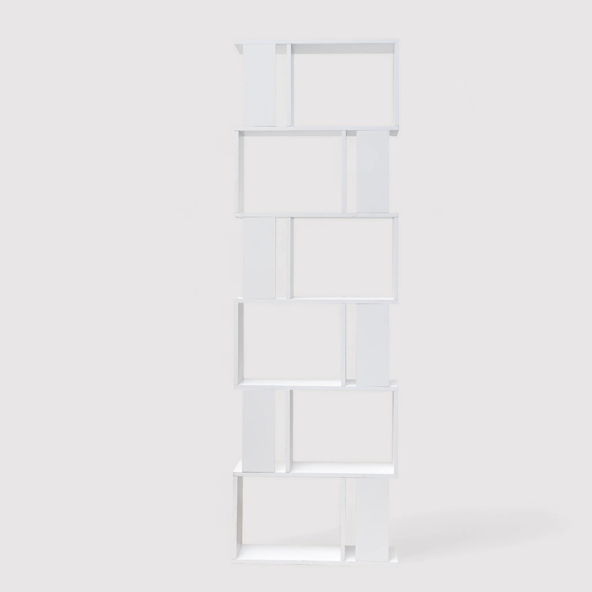 Campanula - Scaffale libreria bianco con 6 ripiani