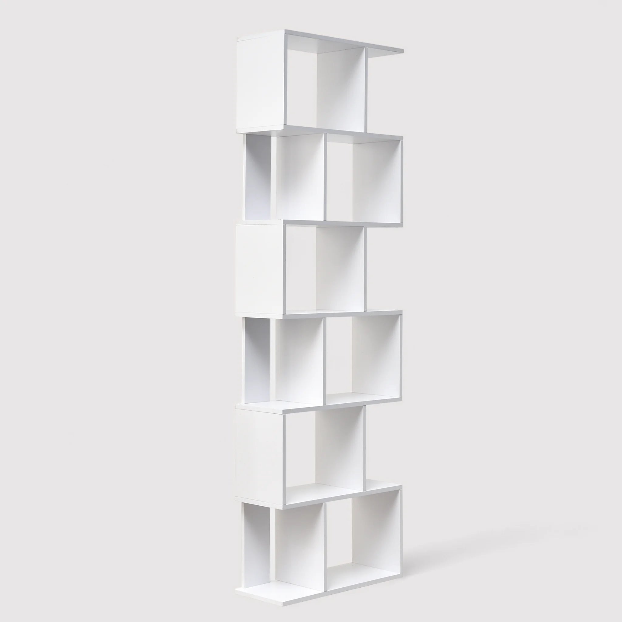 Campanula - Scaffale libreria bianco con 6 ripiani