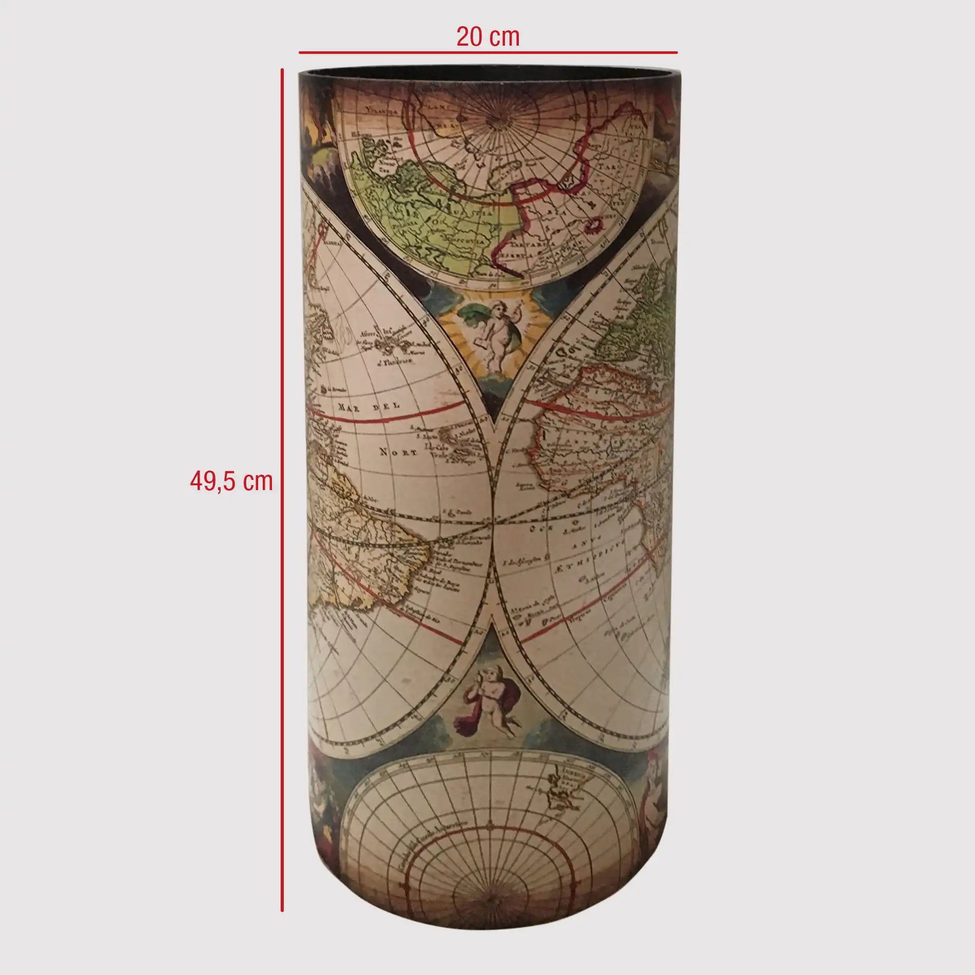 Calancola - Portaombrelli decorato per ingresso in stile rétro