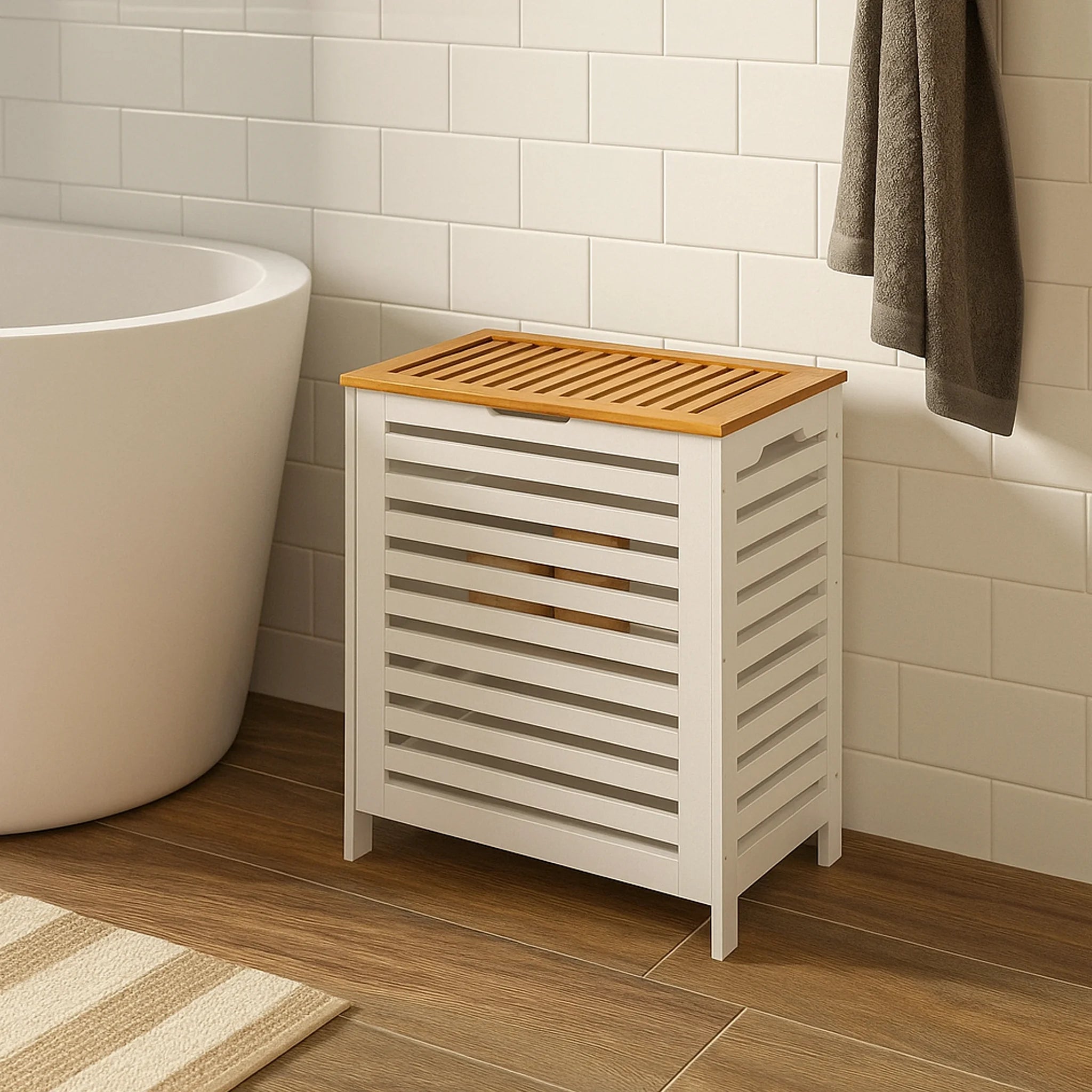 Calypso - Mobile portabiancheria con coperchio