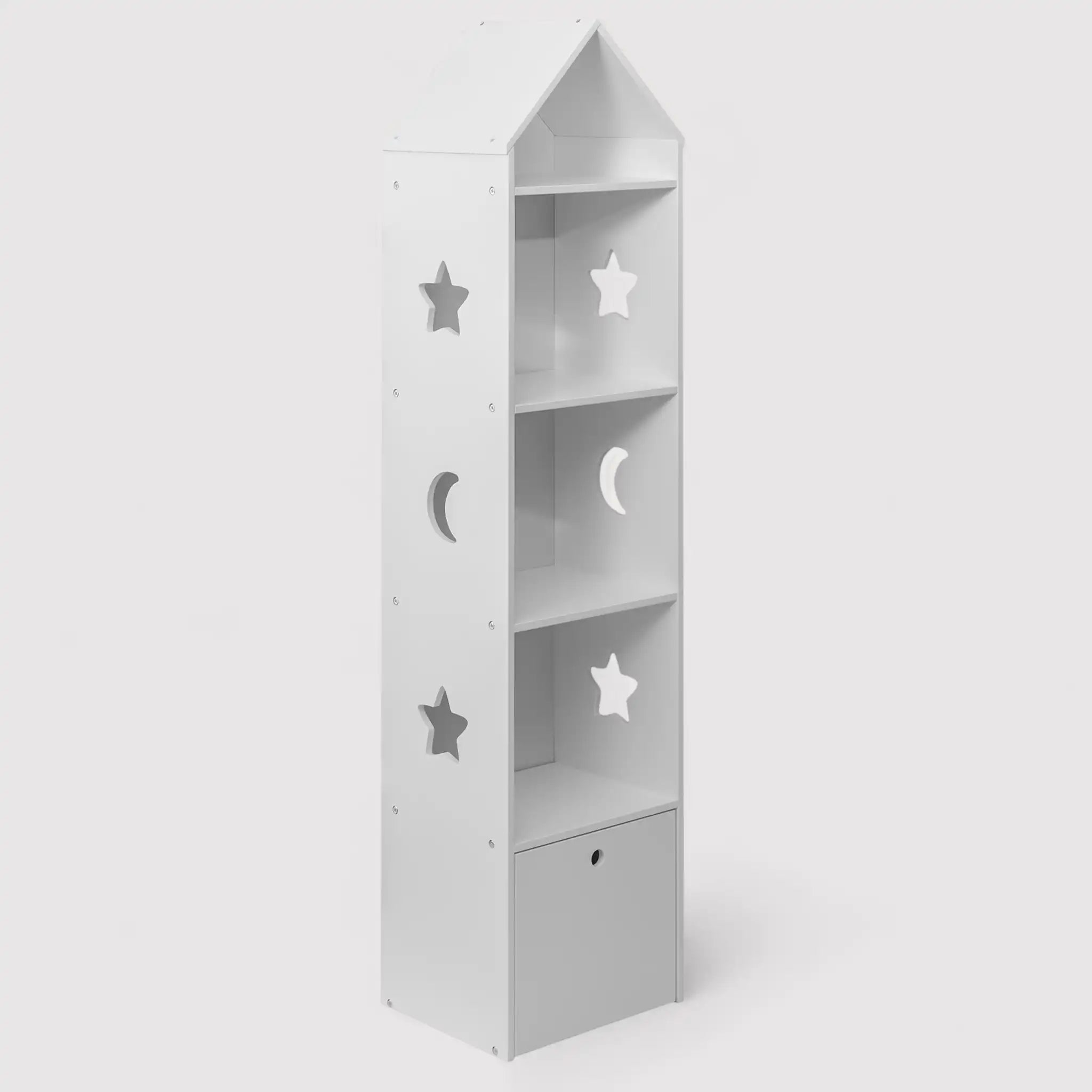 Étagère à jouets blanche pour chambre d'enfant