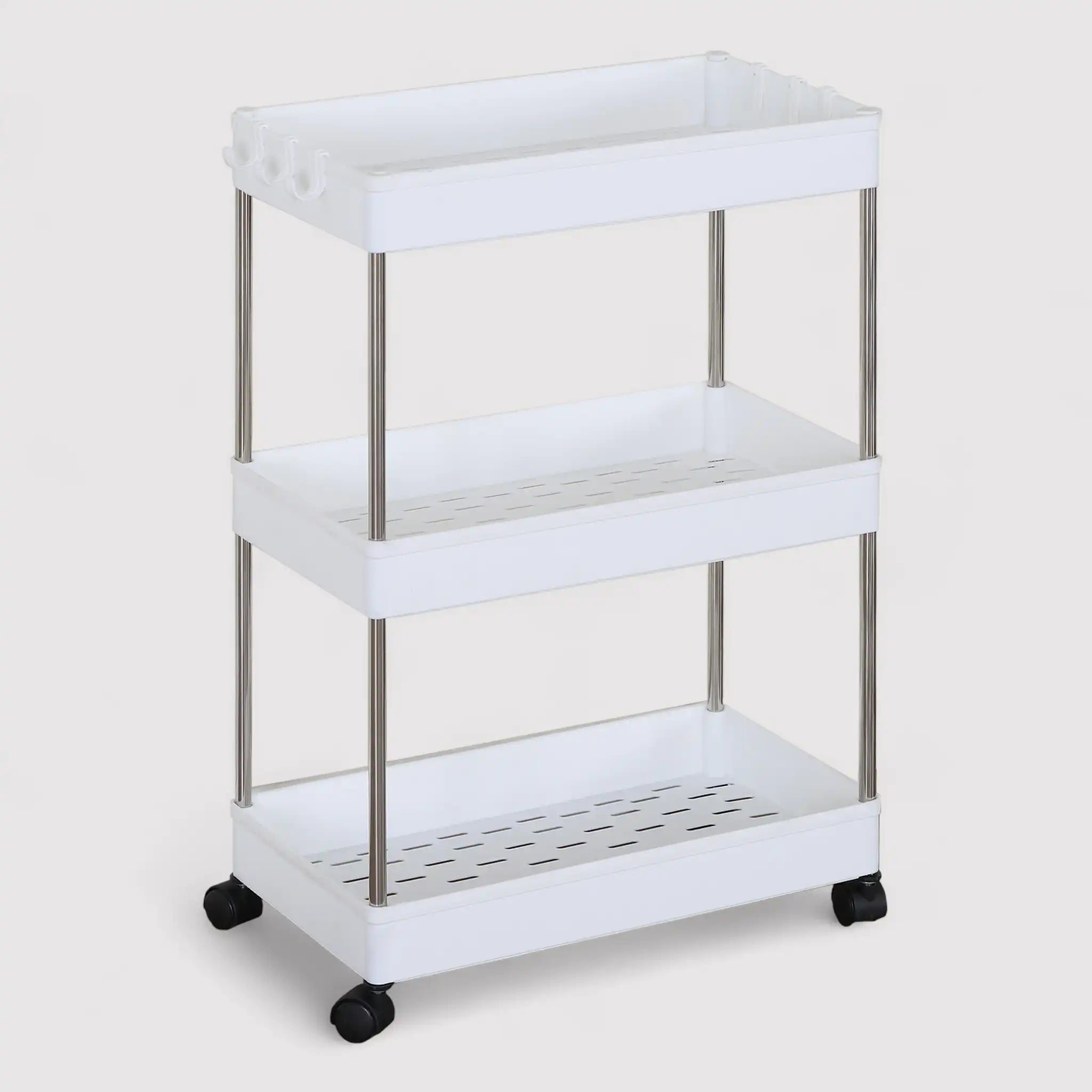 Pachifito - Carrello portaoggetti con 3 ripiani multiuso