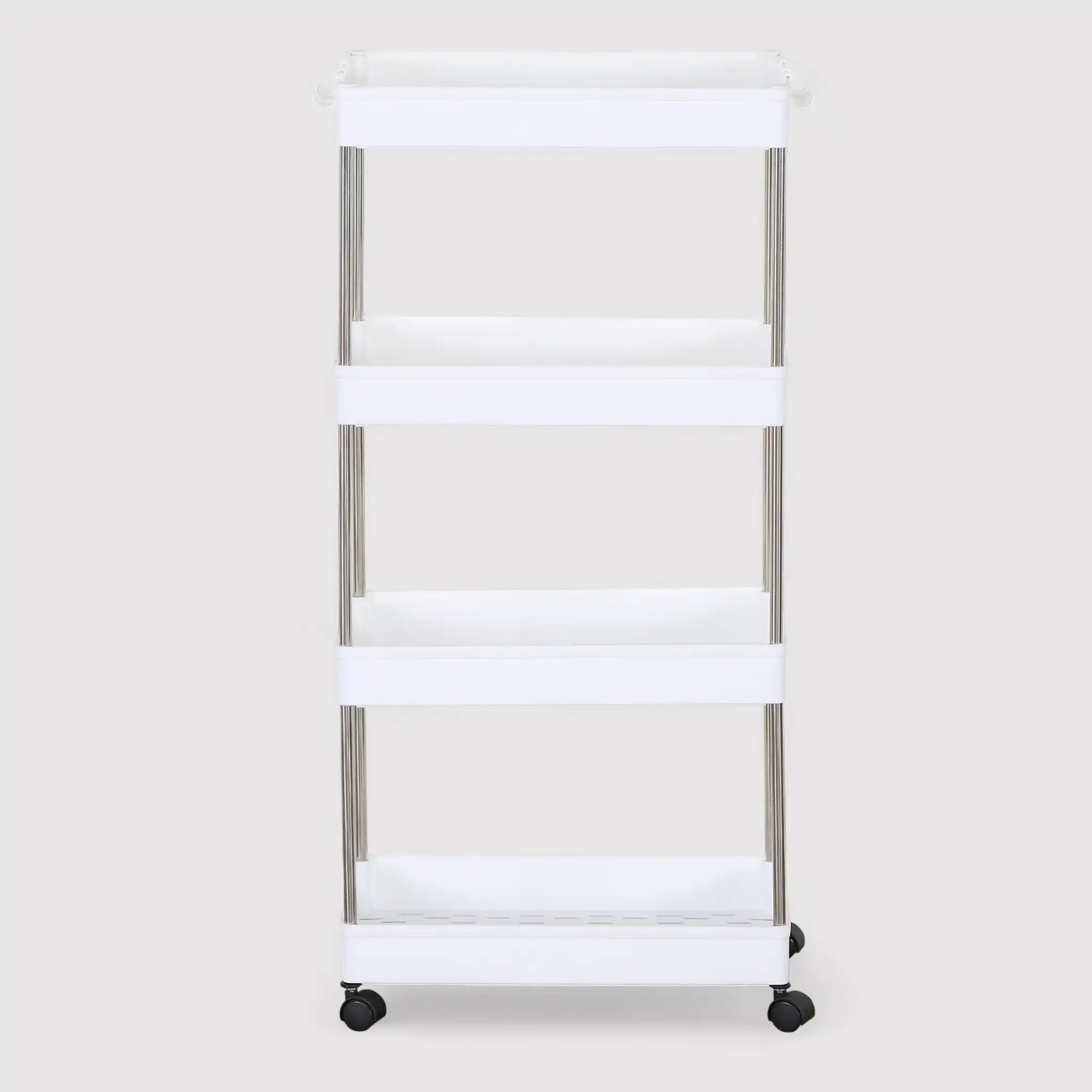 Pratolina - Carrello portaoggetti salvaspazio con 4 ripiani