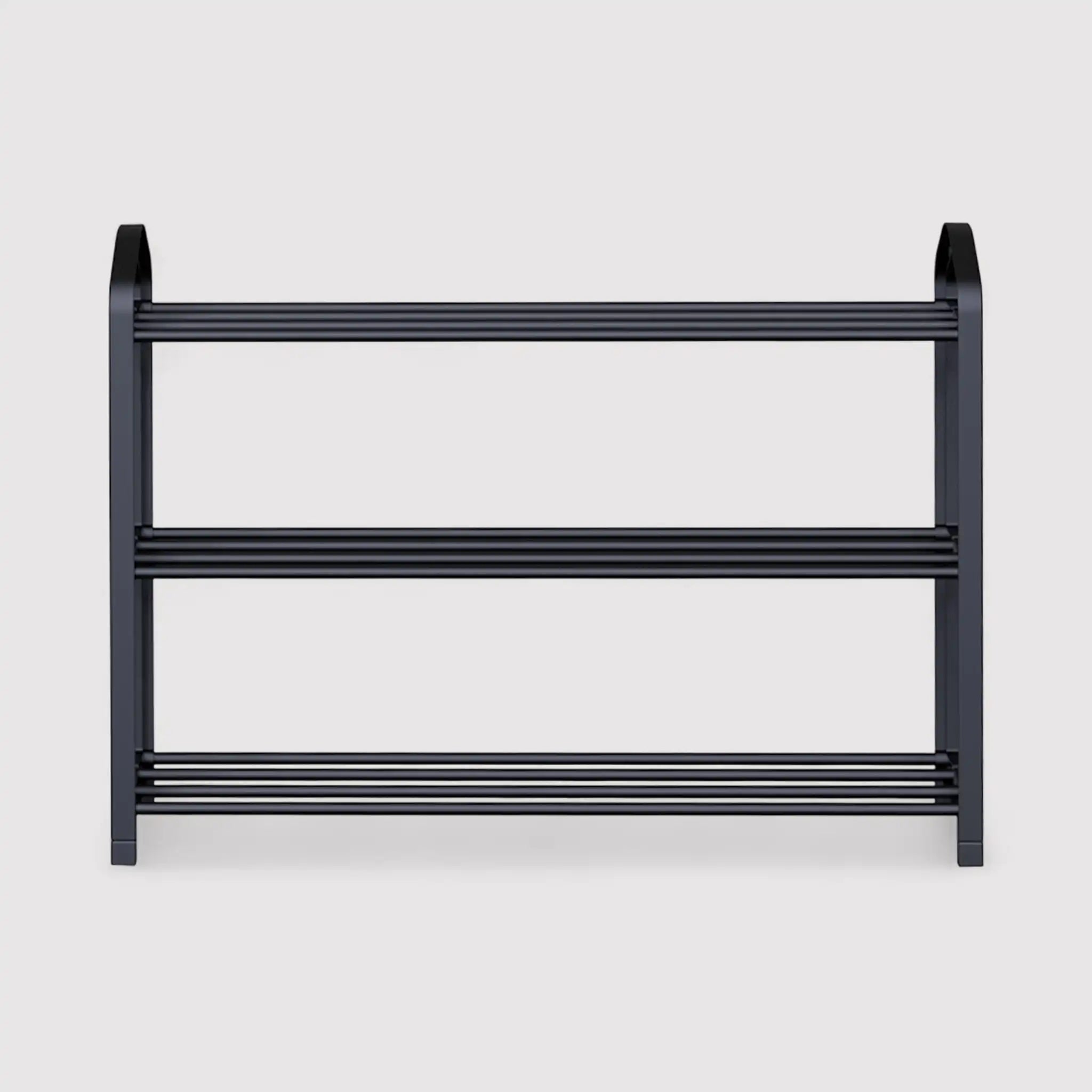 Meuble à chaussures en métal avec 3 étagères