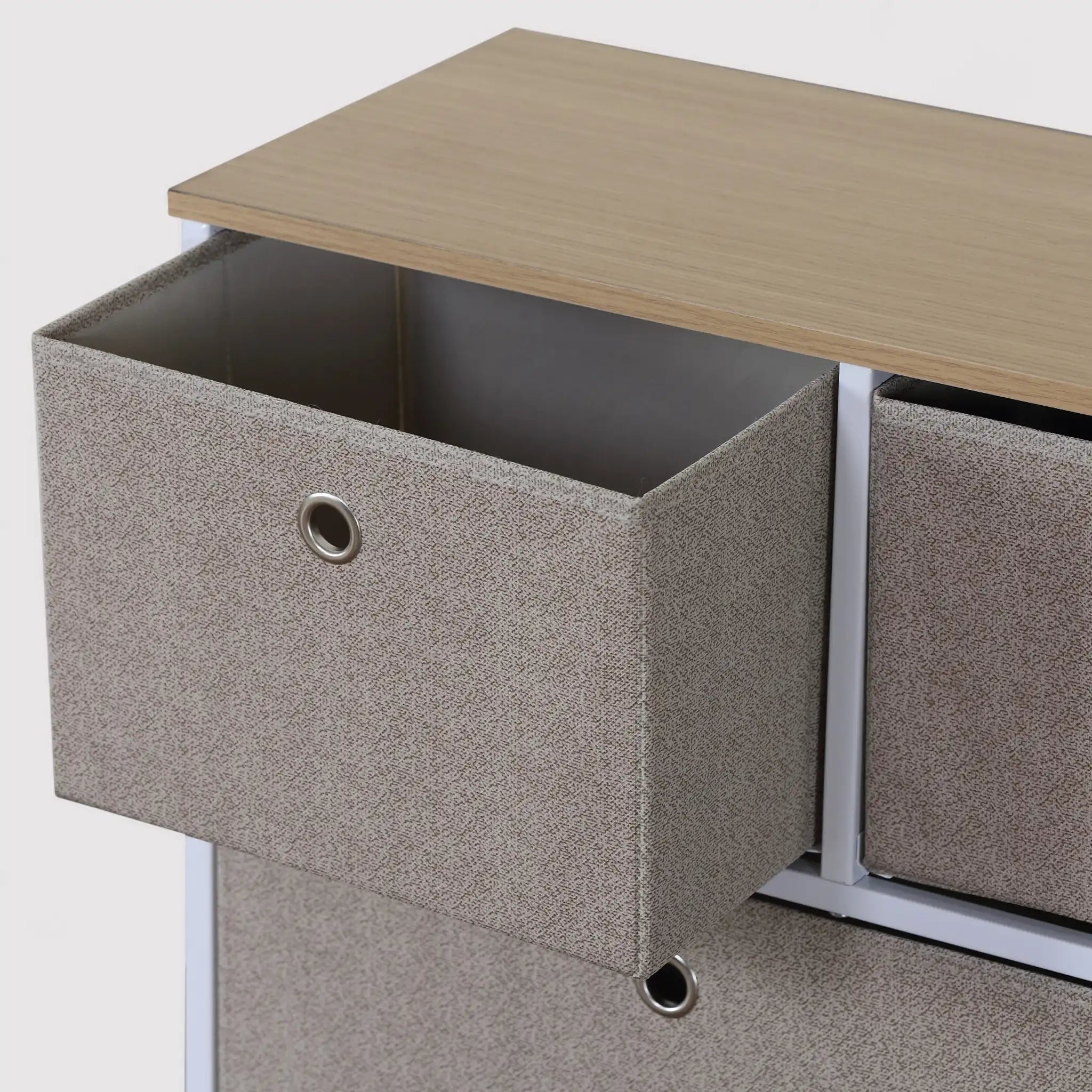 Cataria - Cassettiera bassa in metallo con 5 cassetti