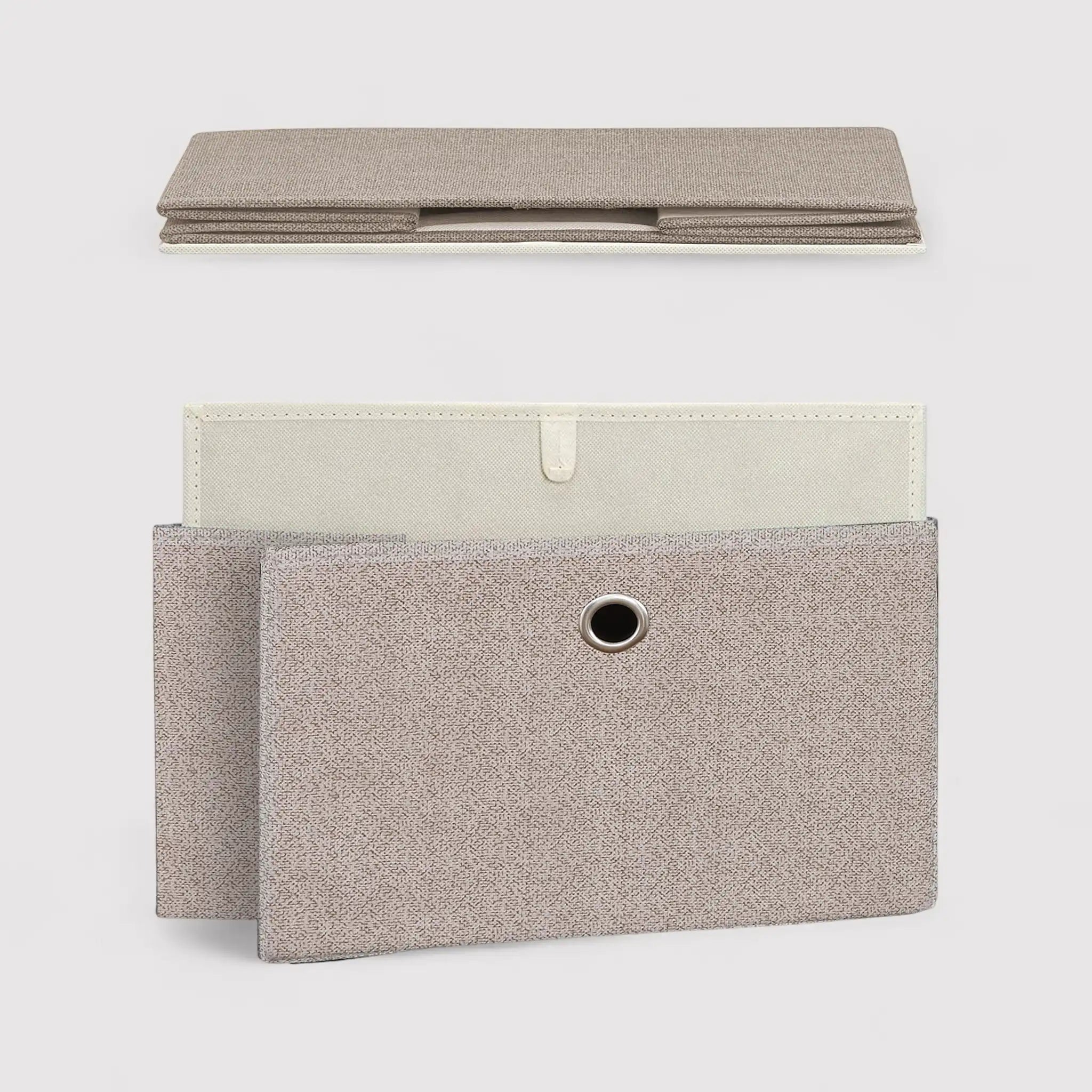 Hatiora - Mobile portaoggetti con 2 cassetti pieghevoli