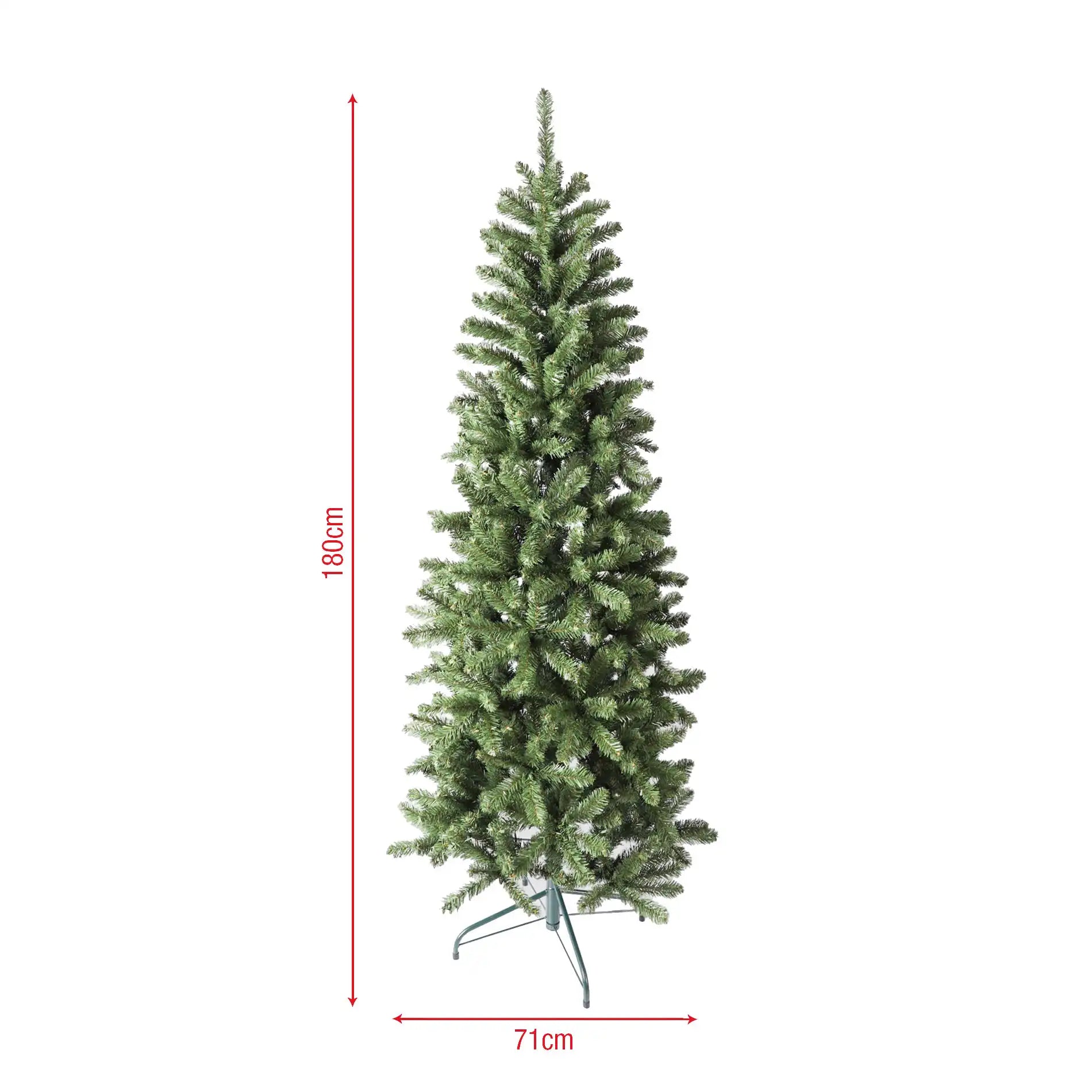 Imbat - Albero di natale slim classico verde H 180 cm
