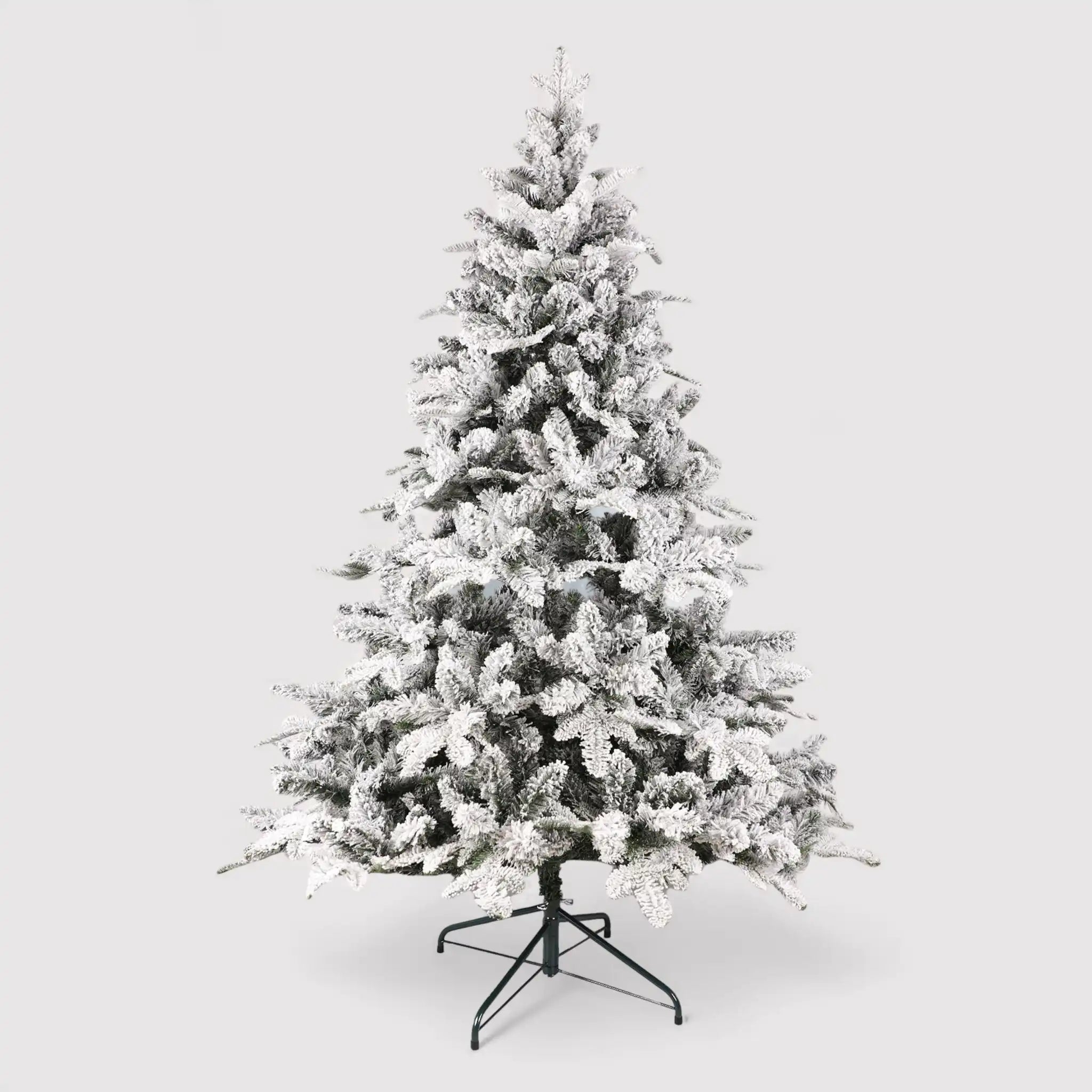 Intan - Albero di natale con neve finta da addobbare H 180 cm