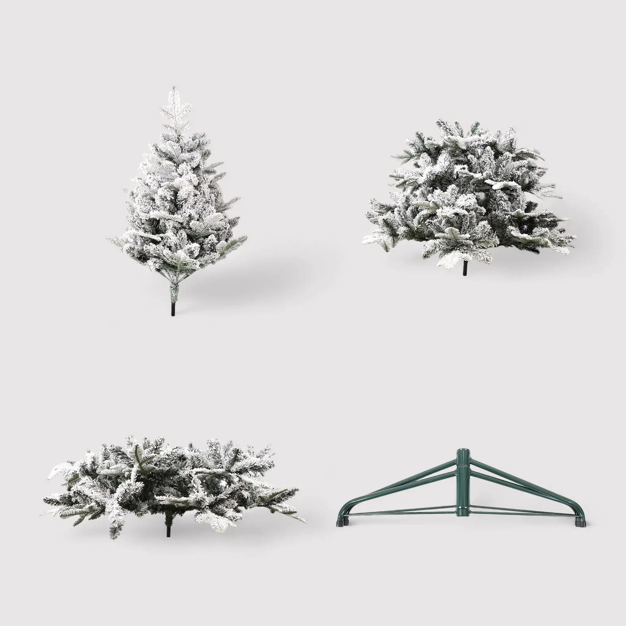 Disten - Árbol de Navidad grande y frondoso con nieve H 210 cm