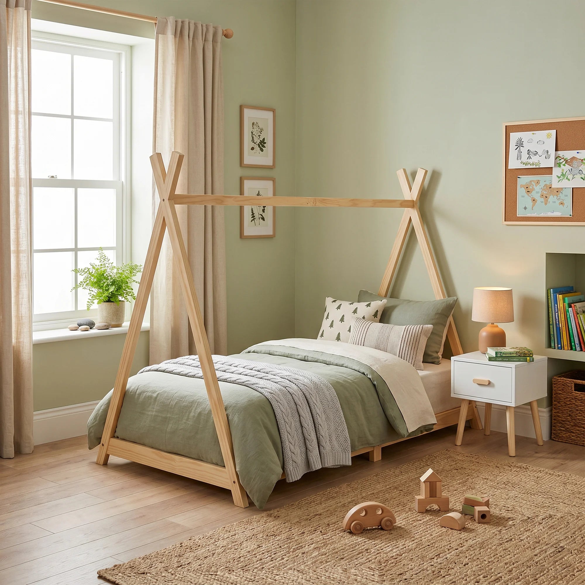 Mersin - Letto per bambini a tenda da indiano 207x103 cm