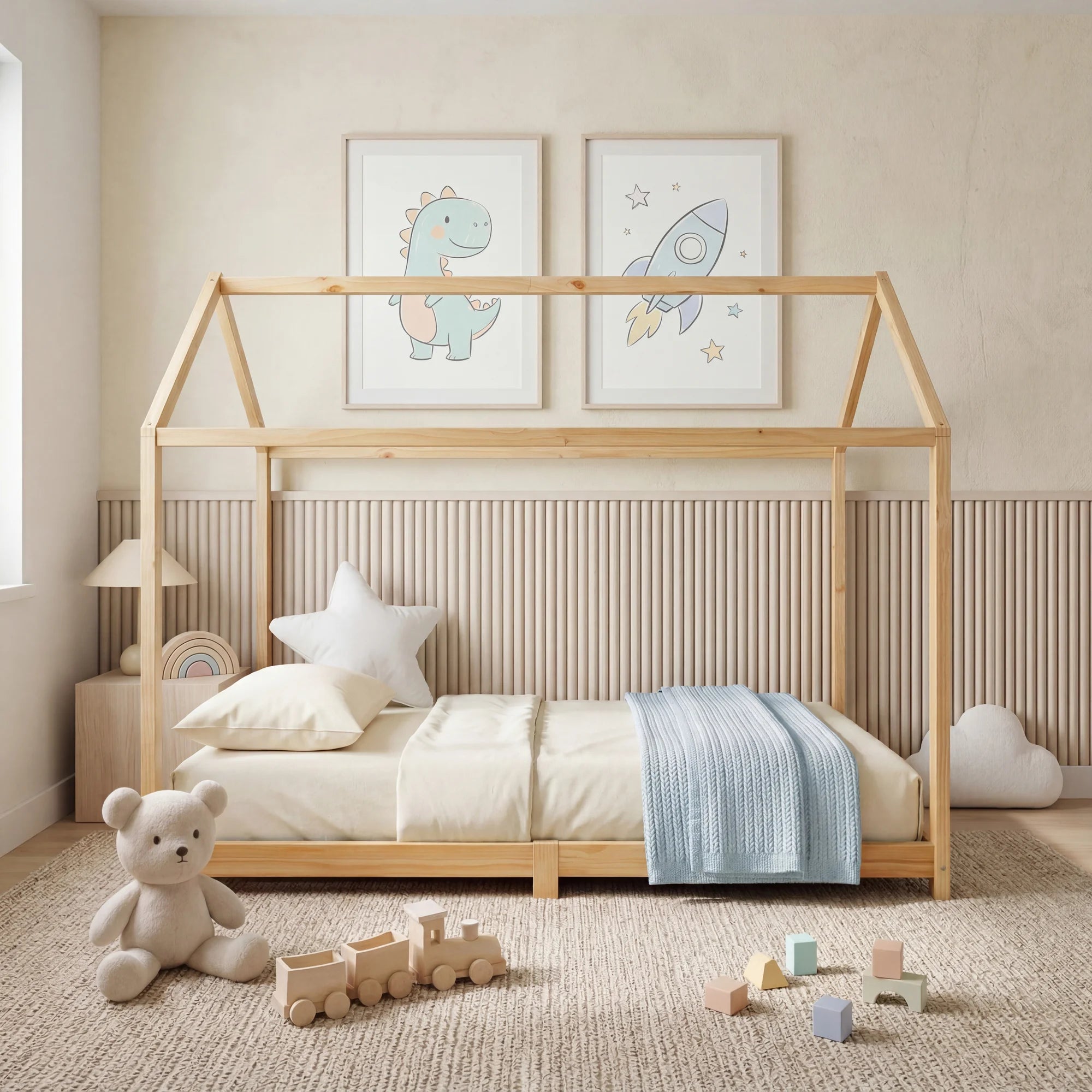Aptenia - Lettino per cameretta montessoriana 207x97 cm