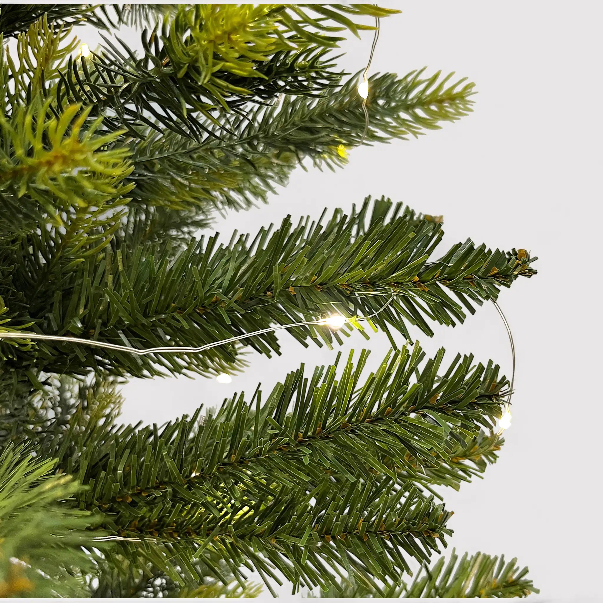 Agat - Albero di Natale da tavolo o da terra con luci a led H 60 cm