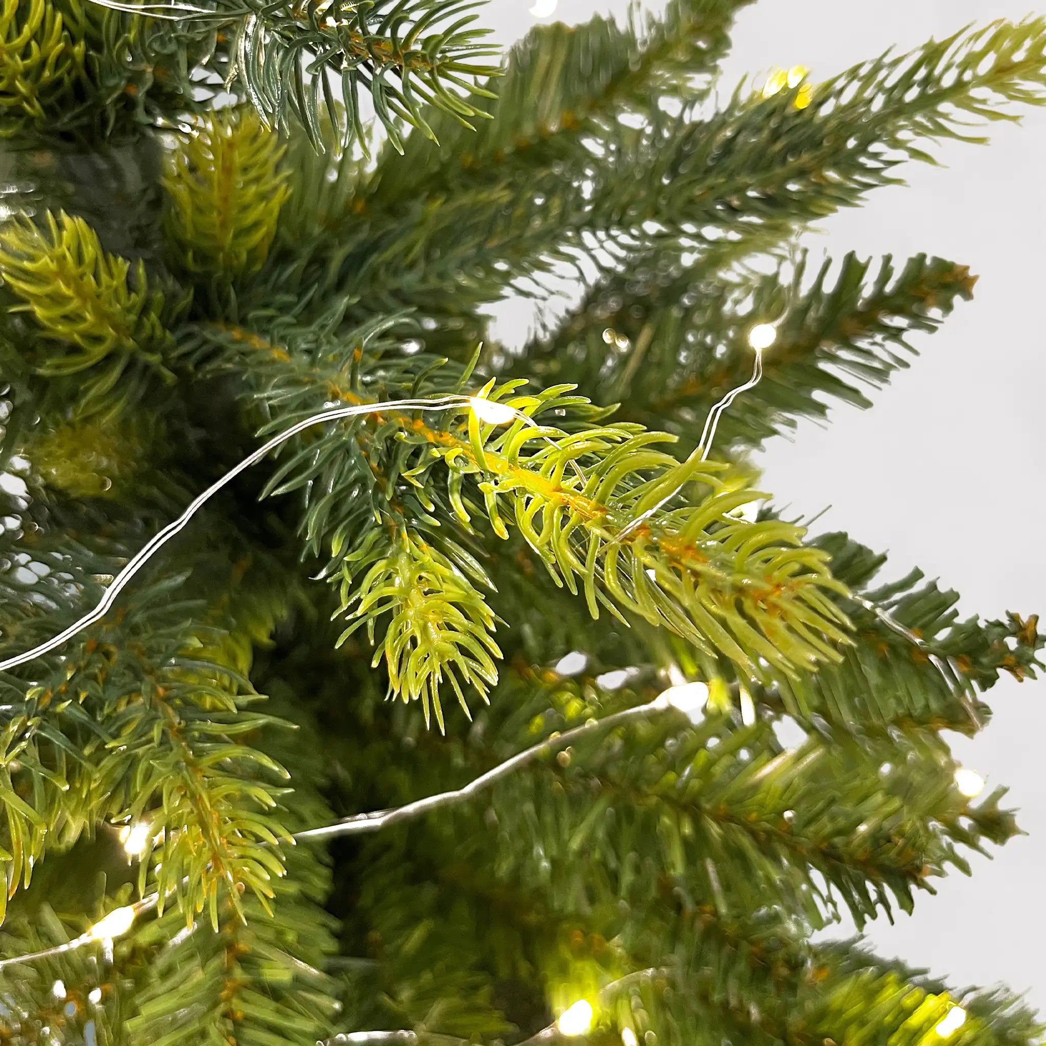 Agat - Albero di Natale da tavolo o da terra con luci a led H 60 cm