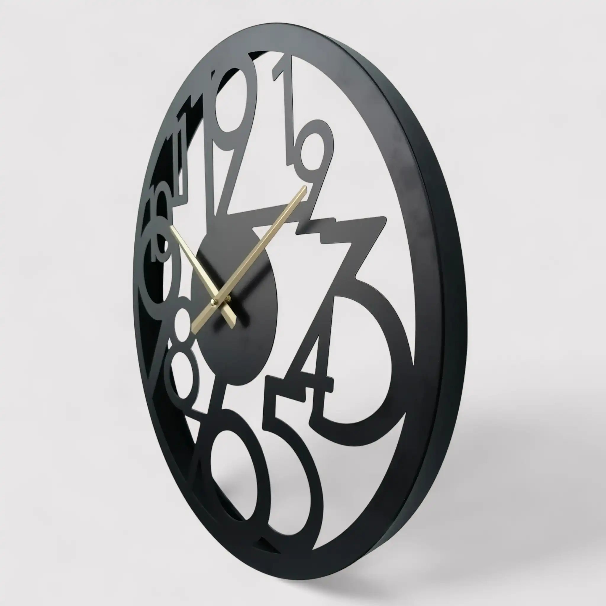 Falangio - Orologio da parete grande con numeri sparsi