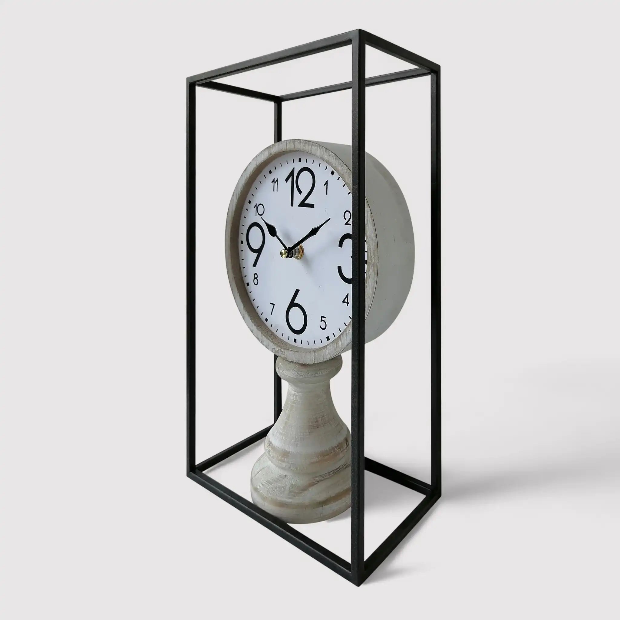 Forsizia - Orologio da tavolo tondo in stile classico