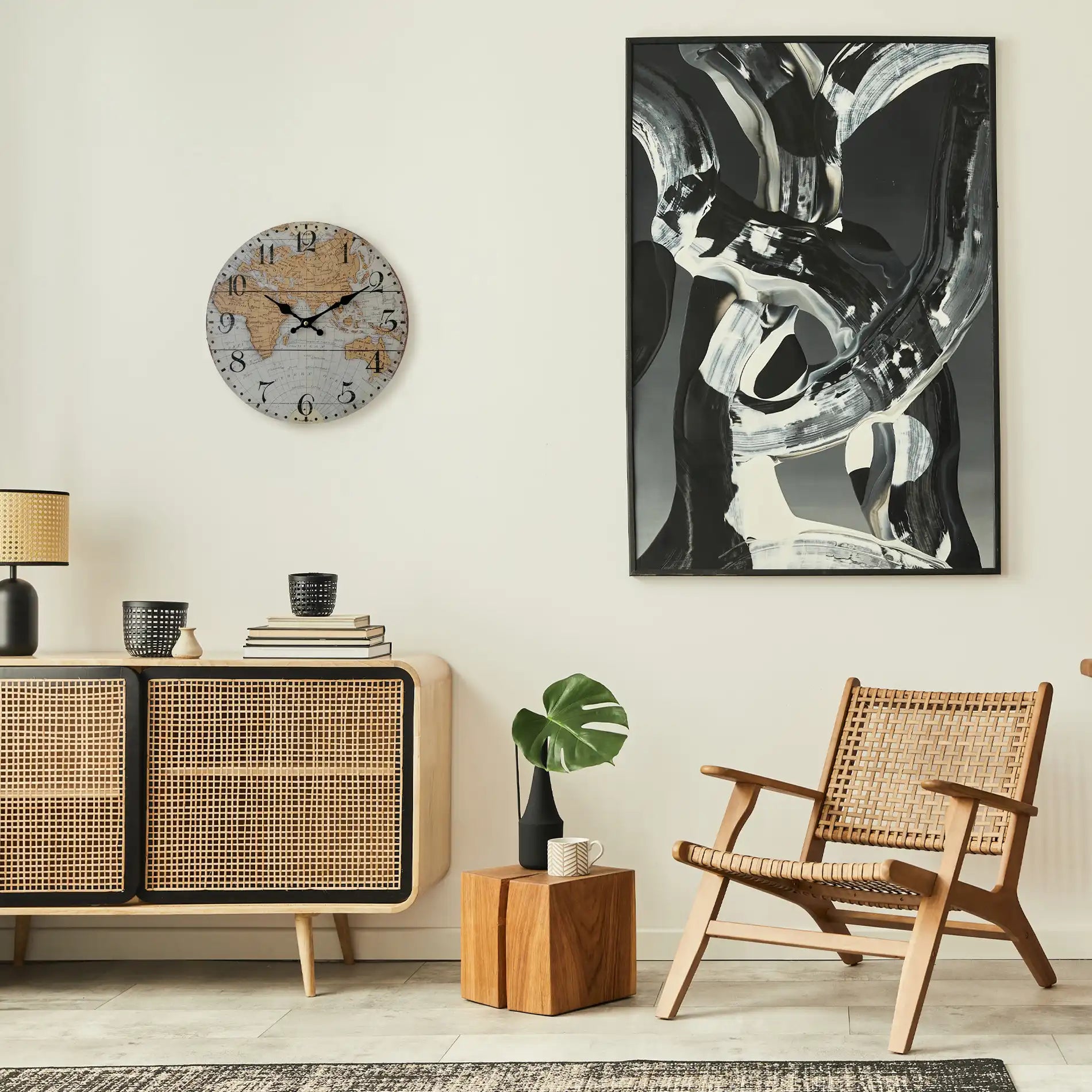 Cosmos - Orologio da parete con planisfero