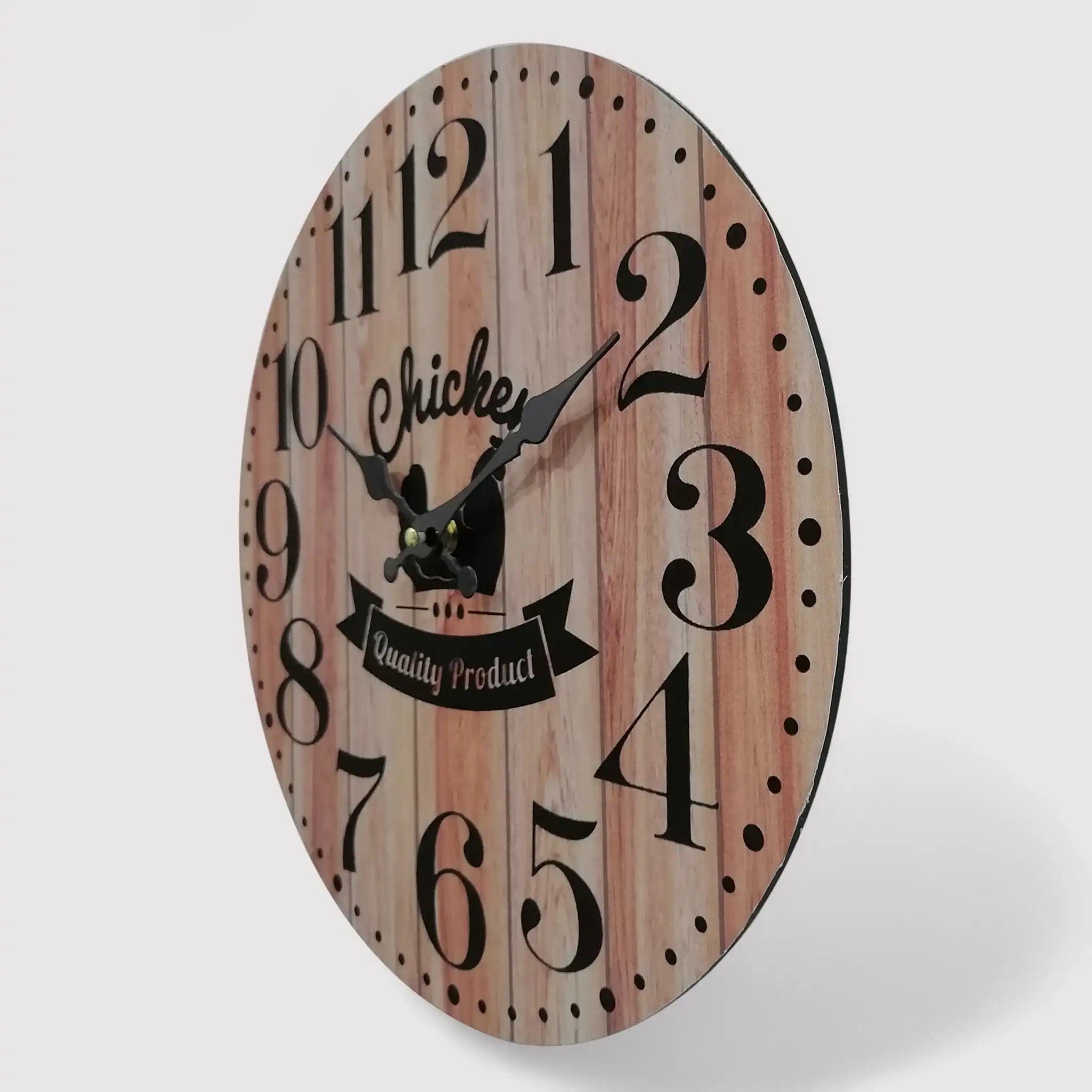 Lampranto - Orologio color legno in stile vintage