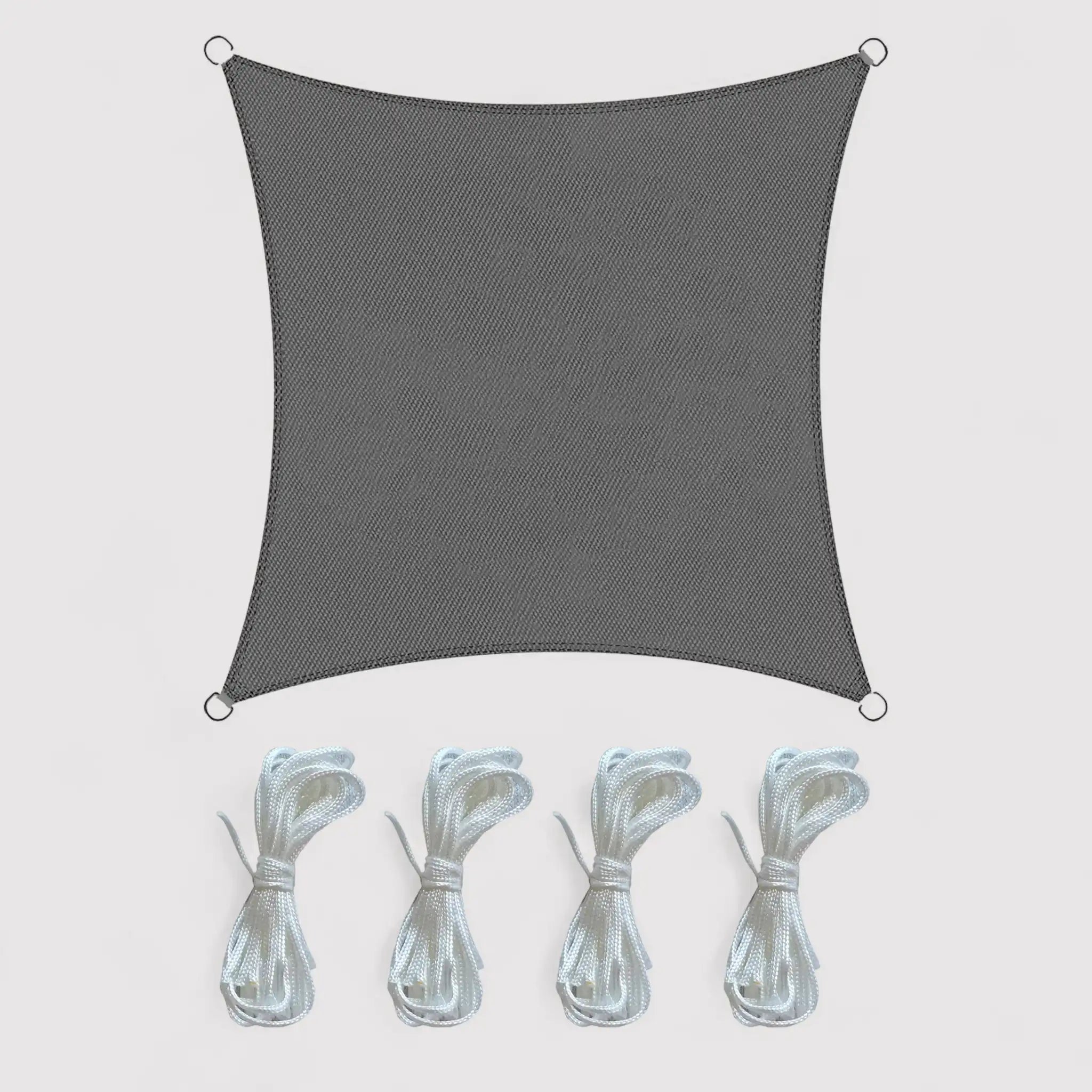 Pongamia - Tenda a vela quadrata 5x5 mt grigia per casa o bar