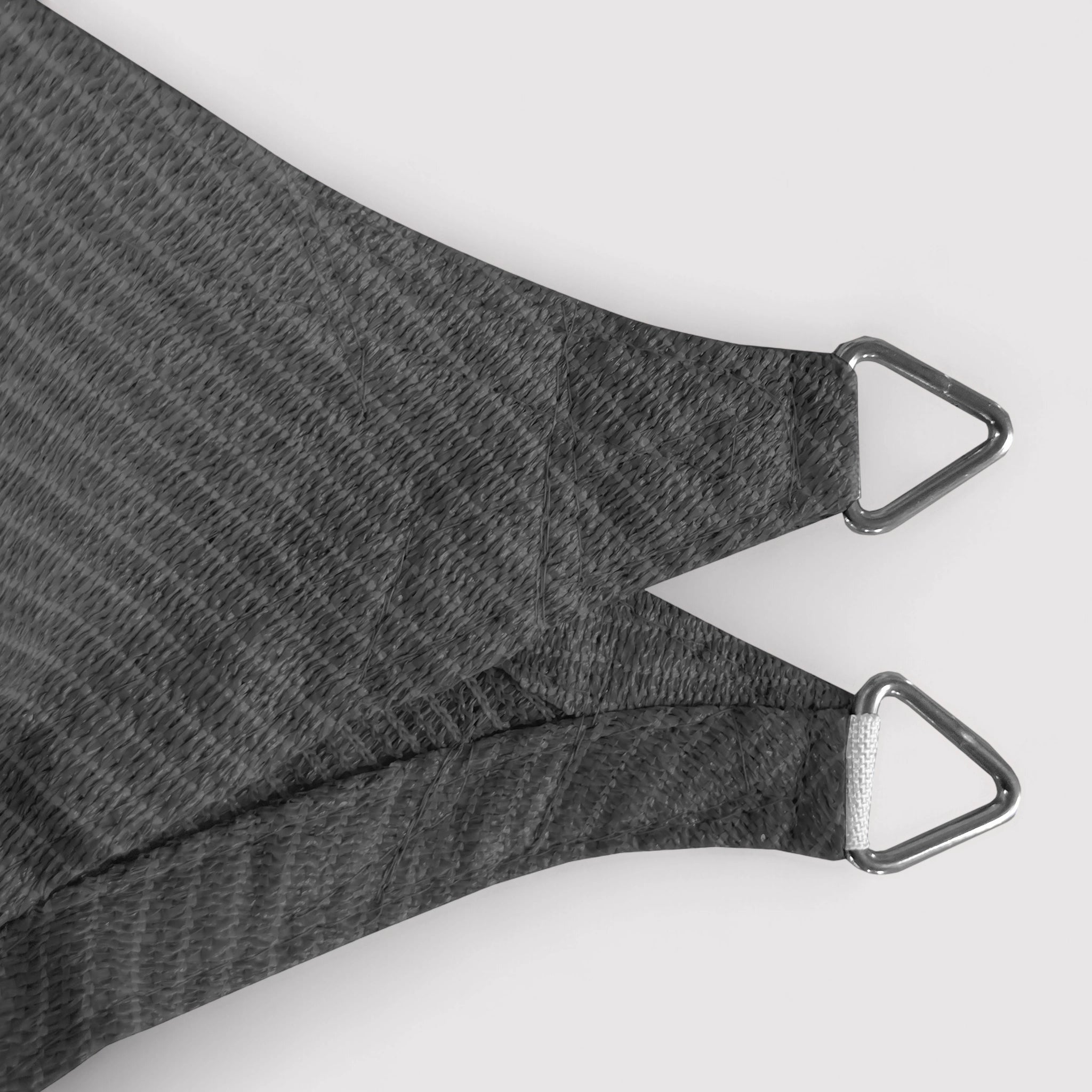 Nolina - Tenda a vela rettangolare grigia 2x3 mt con corde incluse