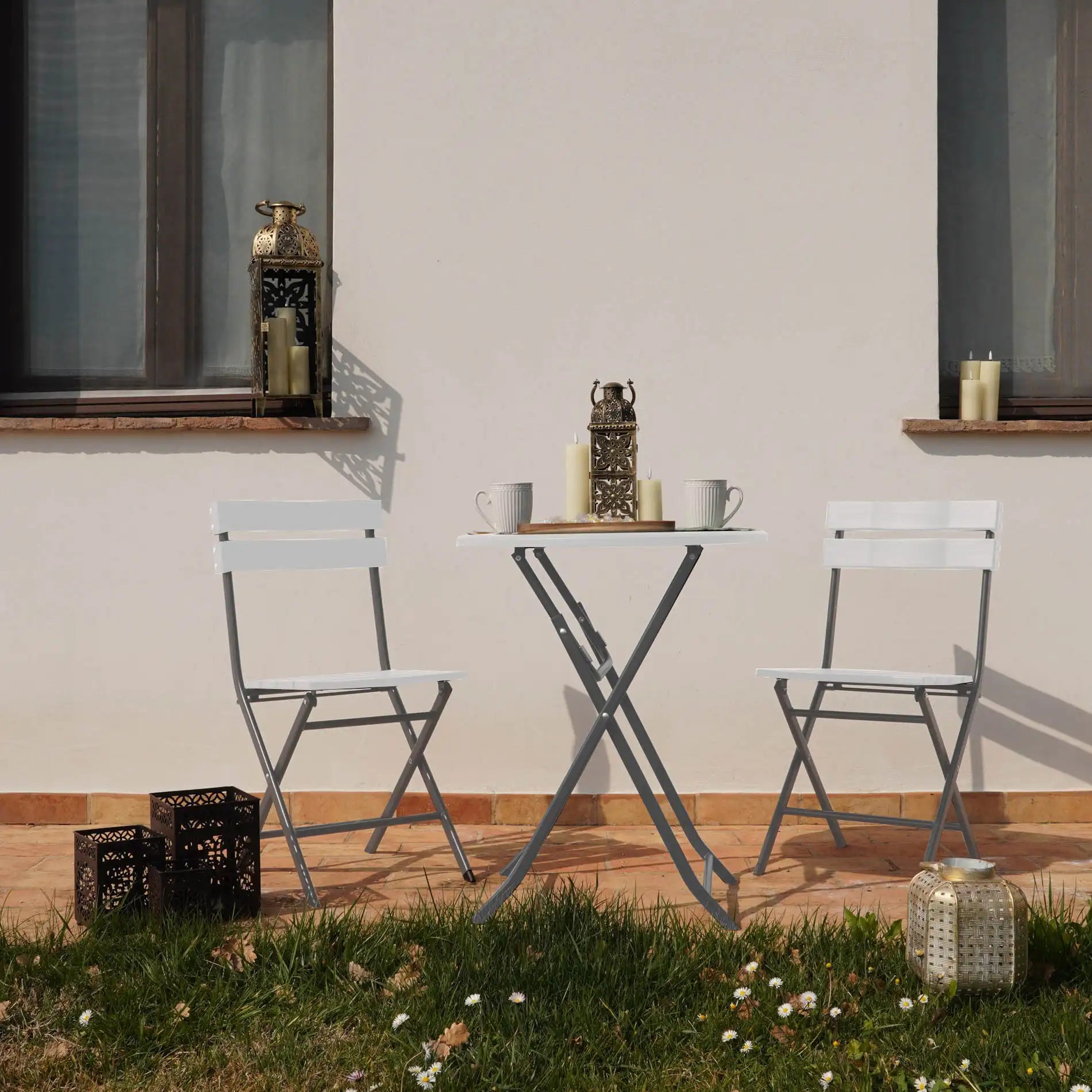 Abies - Set 2 sedie richiudibili per giardino o balcone