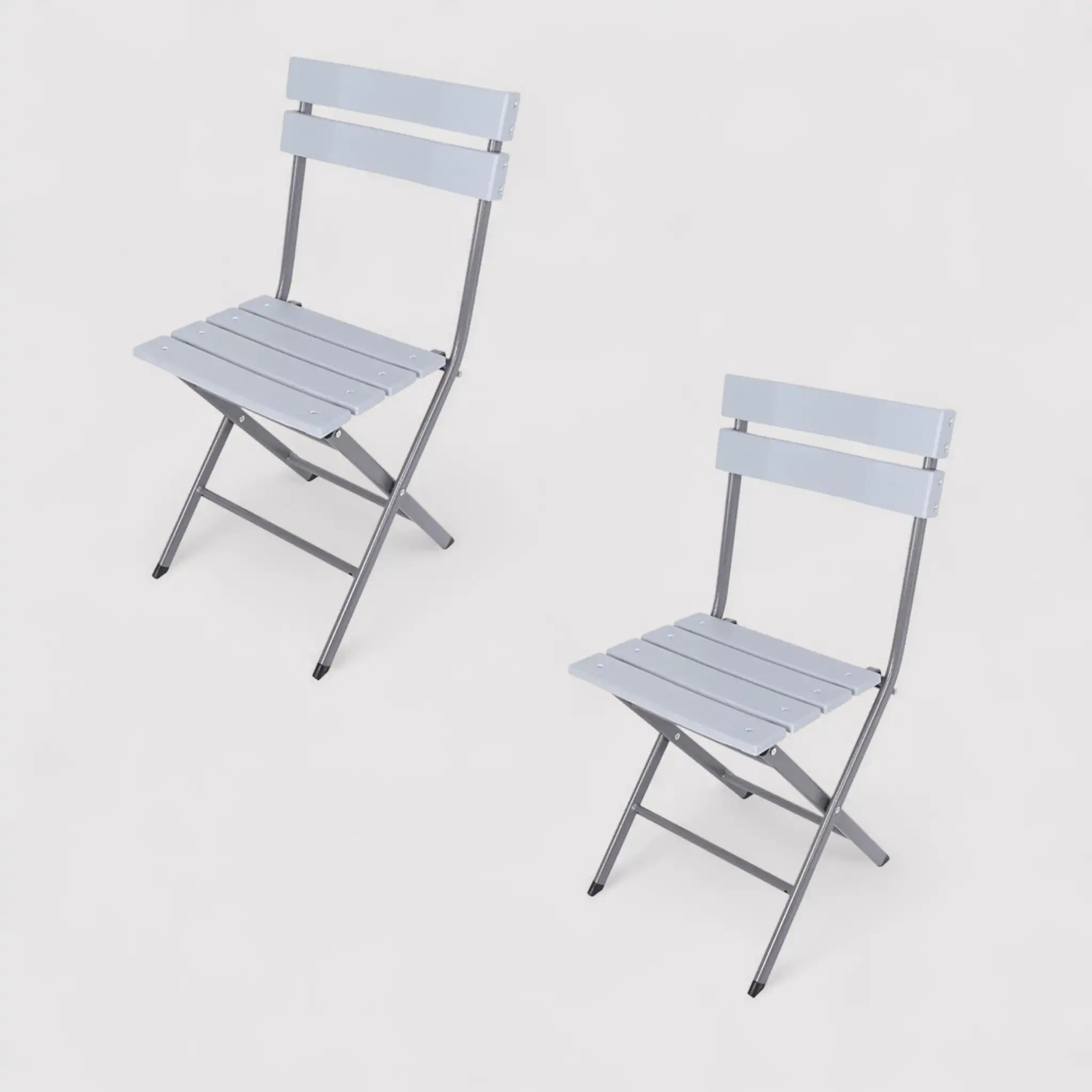 Caucho - Set 2 seggiole salvaspazio per giardino o camping