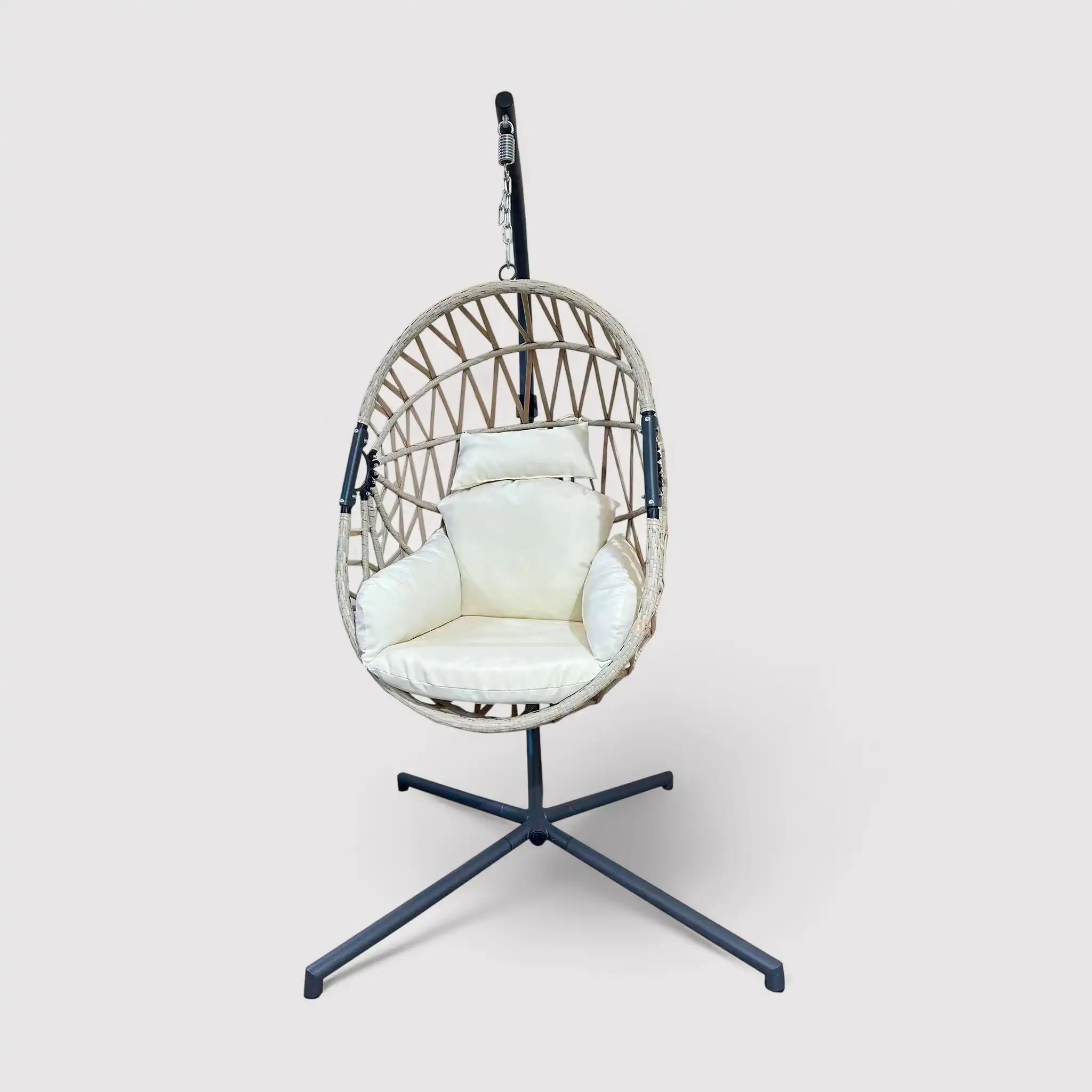 Potos - Sedia a dondolo sospesa da giardino con supporto