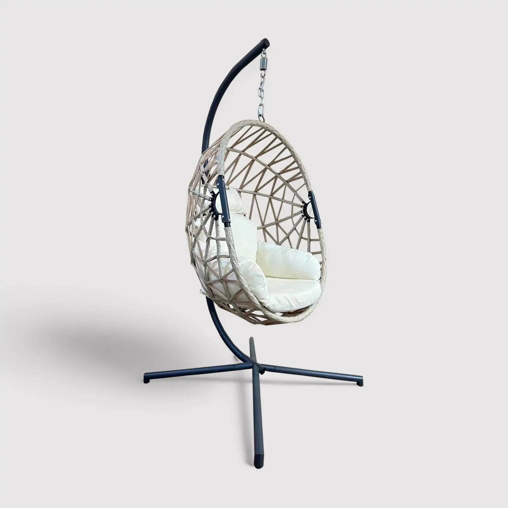 Potos - Sedia a dondolo sospesa da giardino con supporto