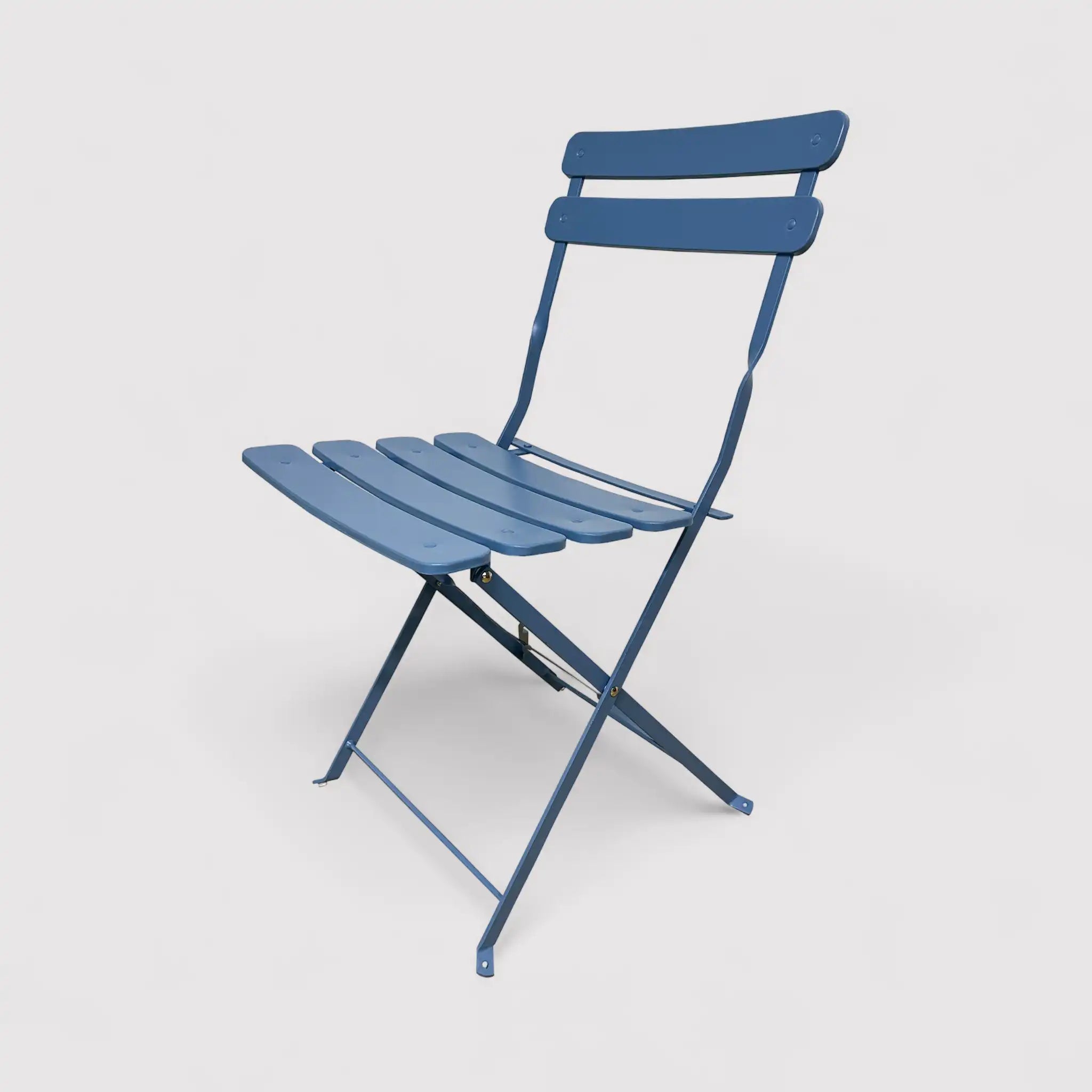 Azalea - Set tavolo e 2 sedie da balcone pieghevoli blu chiaro