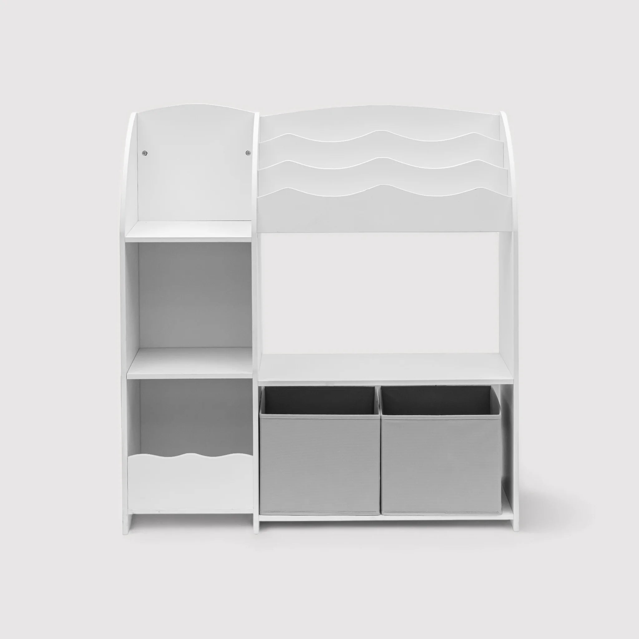 Serenoa - Mobiletto porta giochi bianco per cameretta