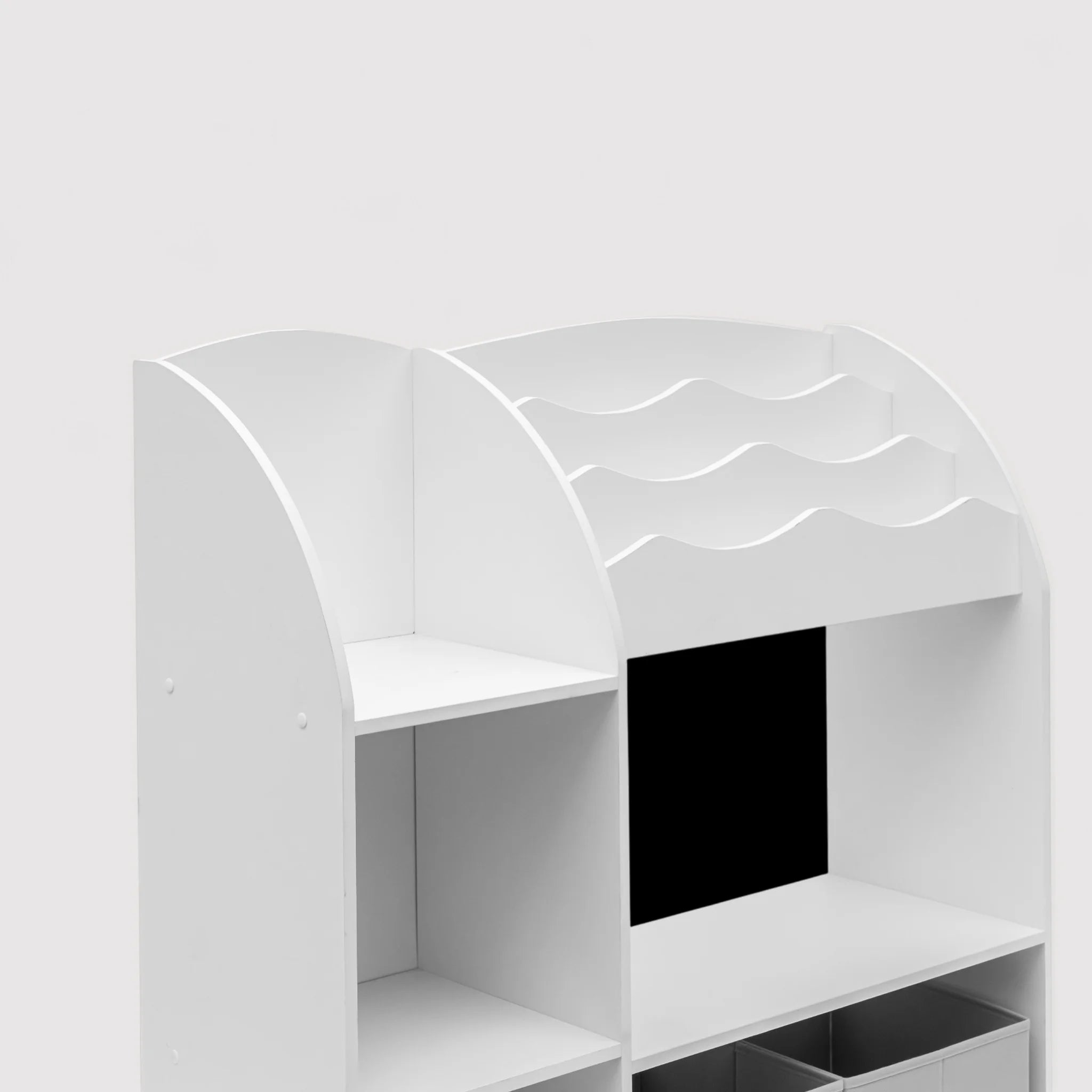 Serenoa - Mobiletto porta giochi bianco per cameretta