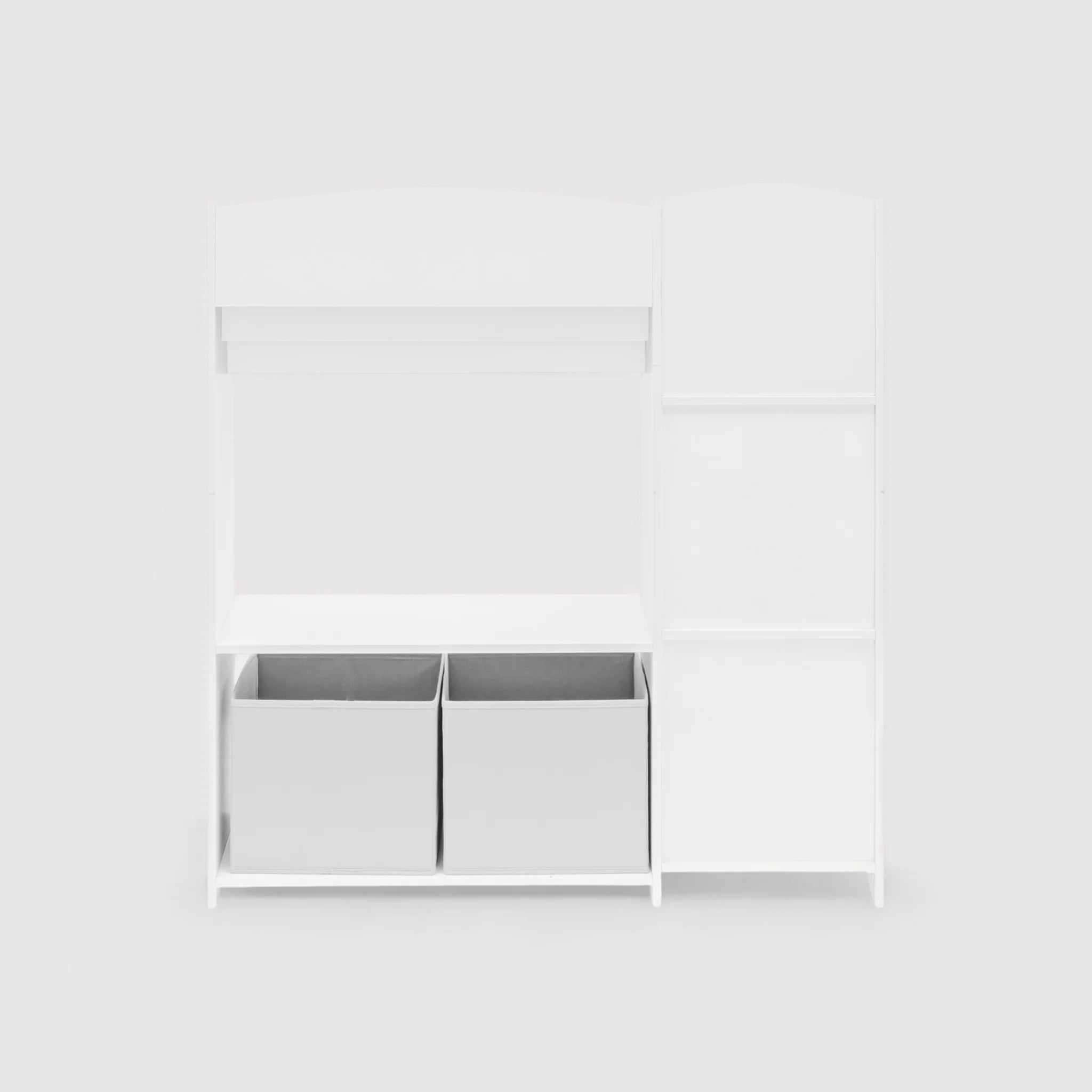 Serenoa - Mobiletto porta giochi bianco per cameretta