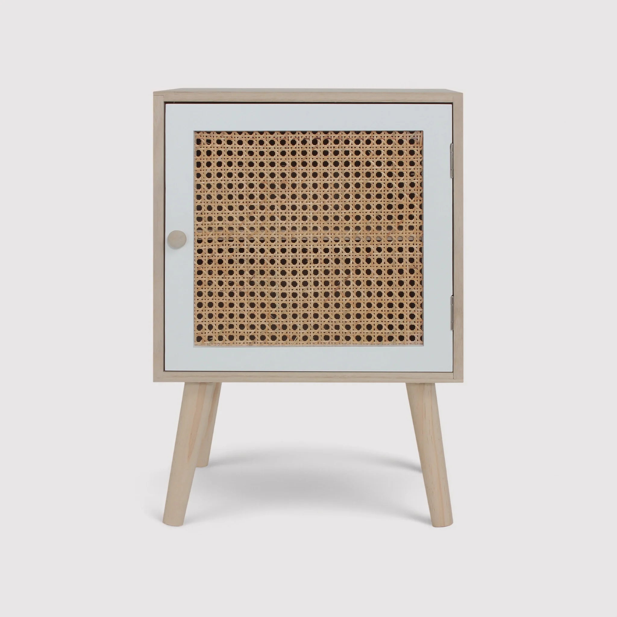 Iberide - Piccolo comodino in stile scandinavo con 1 anta