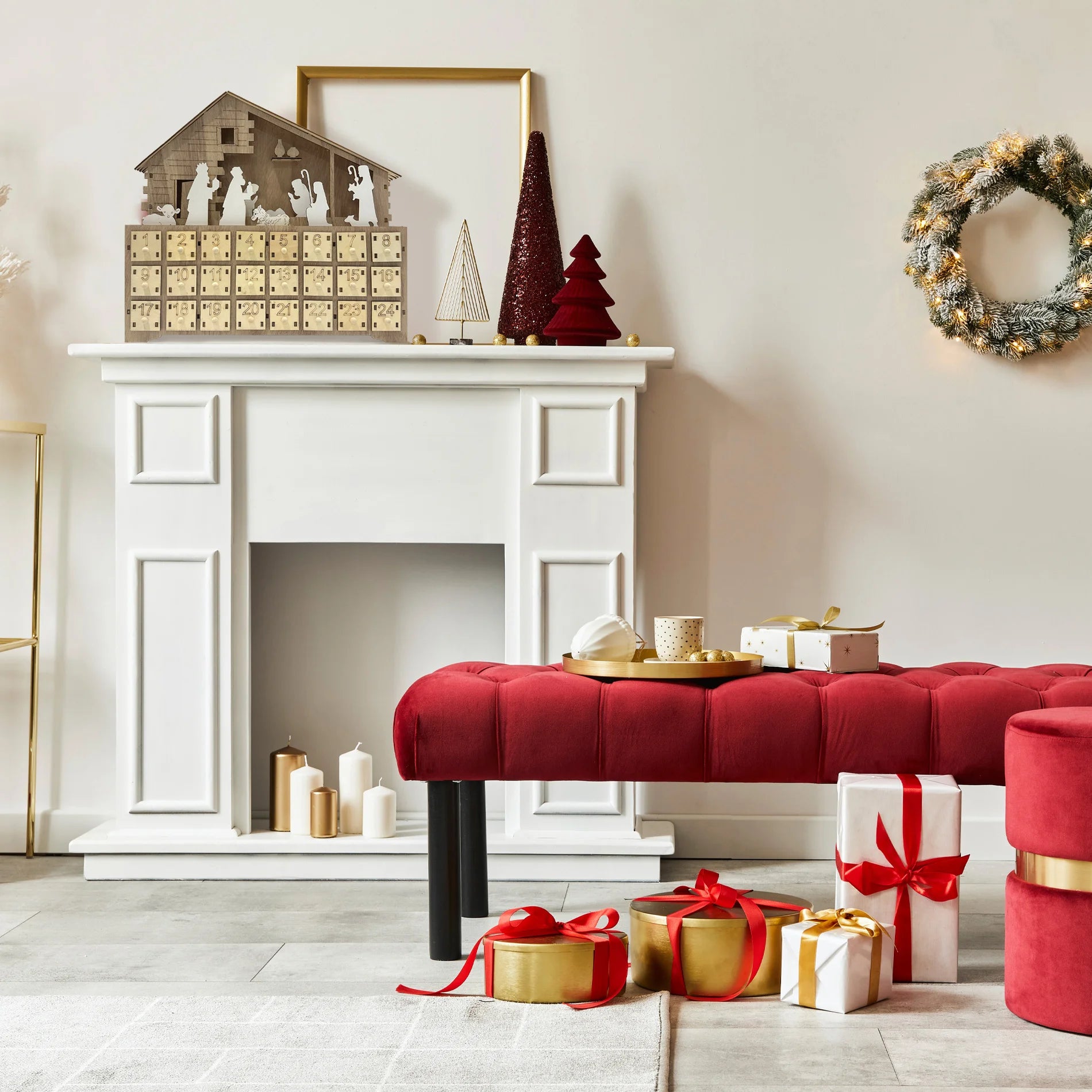 Melissa - Calendario dell'Avvento con presepe e luci