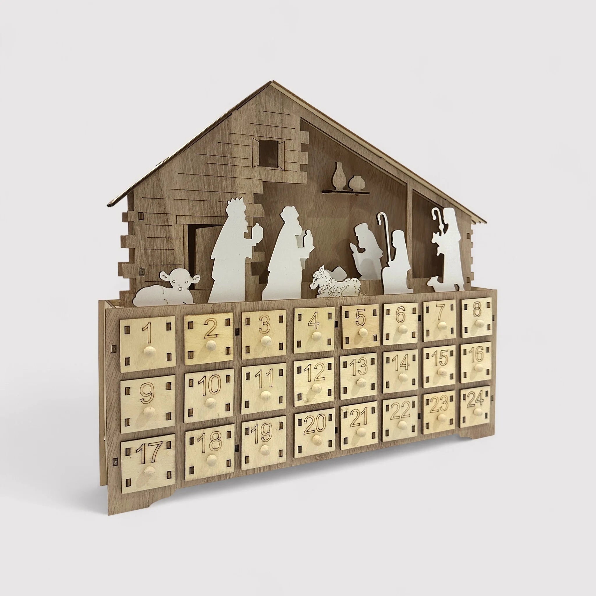 Melissa - Calendario dell'Avvento con presepe e luci