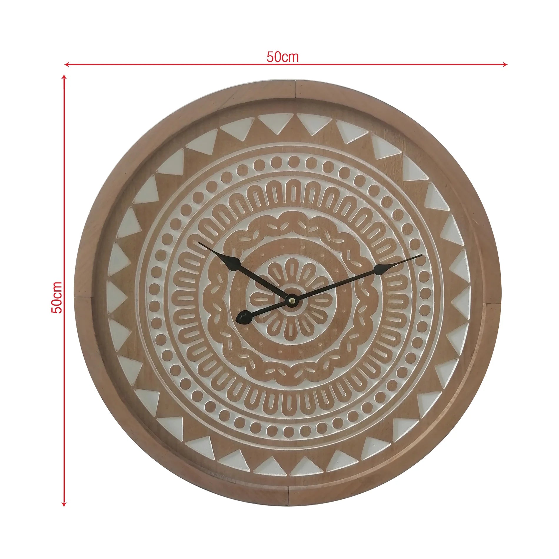 Rubus - Orologio marrone boho chic con decorazione a mandala