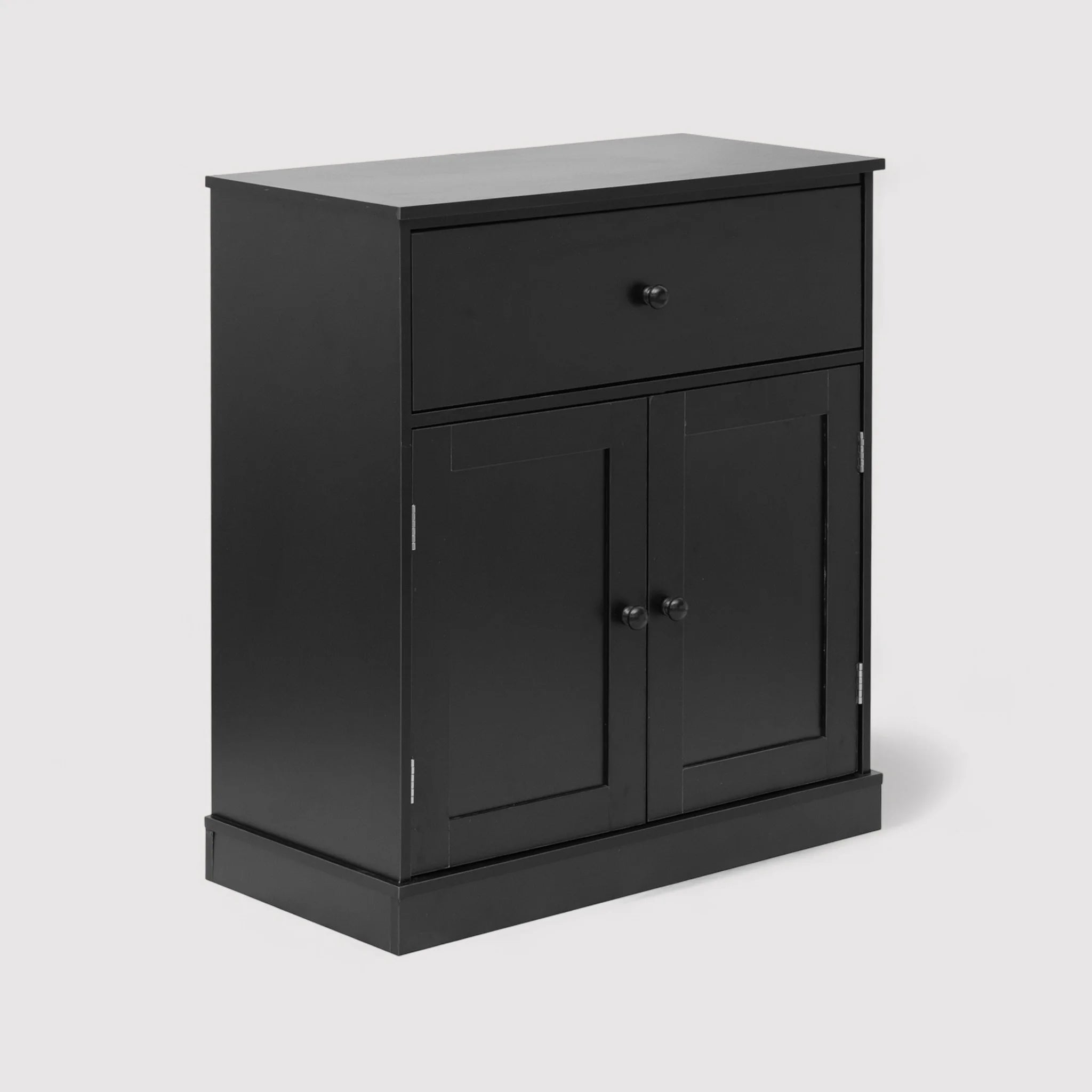 Areca - Piccola credenza nera multiuso in stile moderno