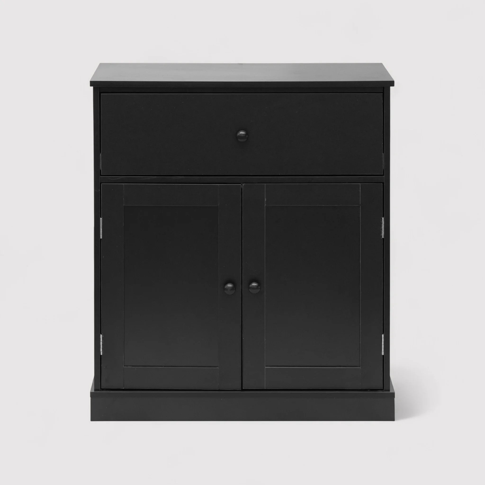 Areca - Piccola credenza nera multiuso in stile moderno