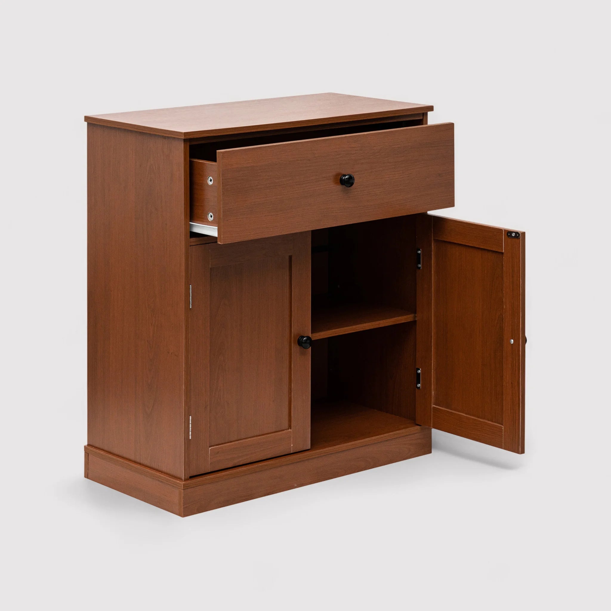 Sedeveria - Armadietto basso marrone per cucina o ingresso