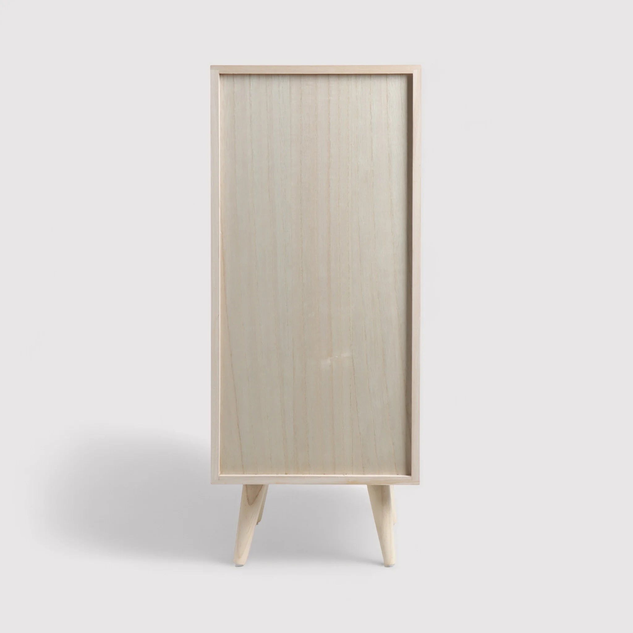 Bixa - Cassettiera per bagno color legno chiaro con 4 cassetti