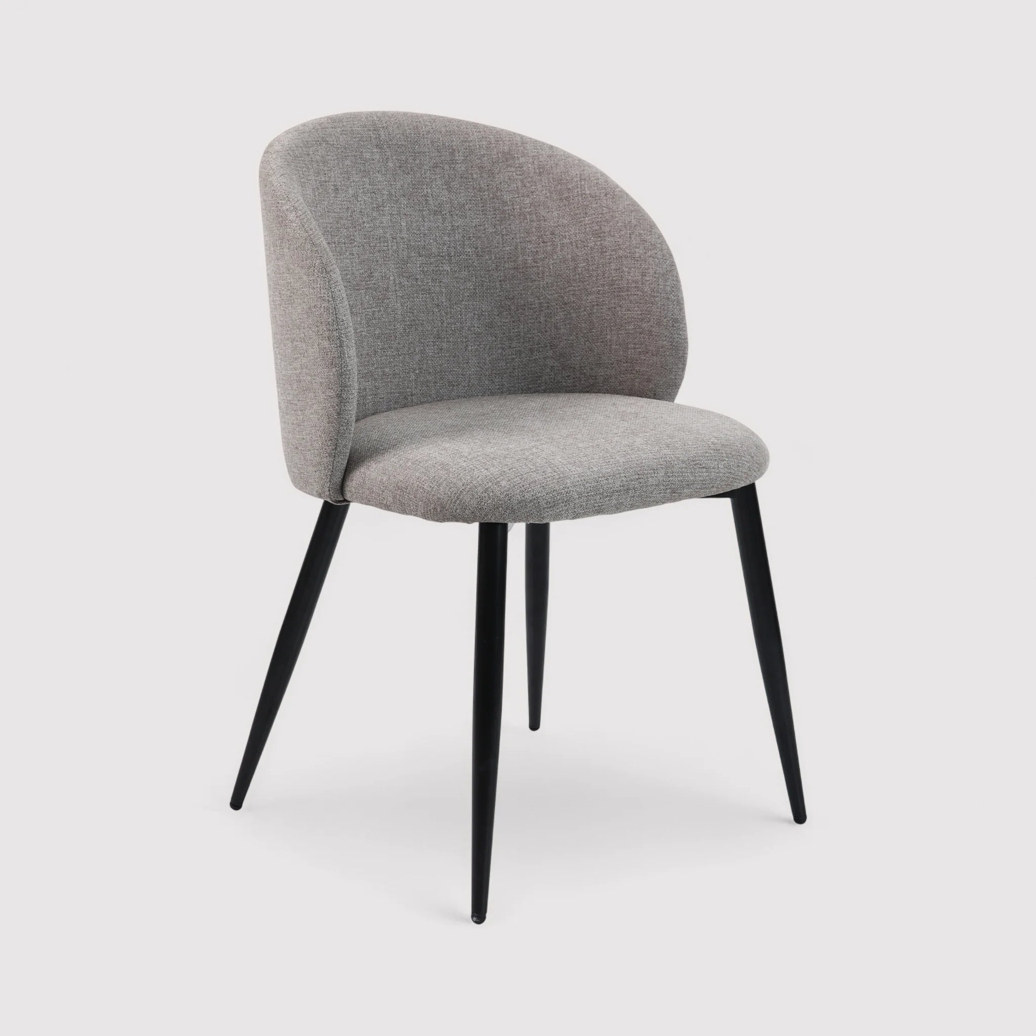 Cordia - Set 2 seggiole grigio tortora per sala da pranzo