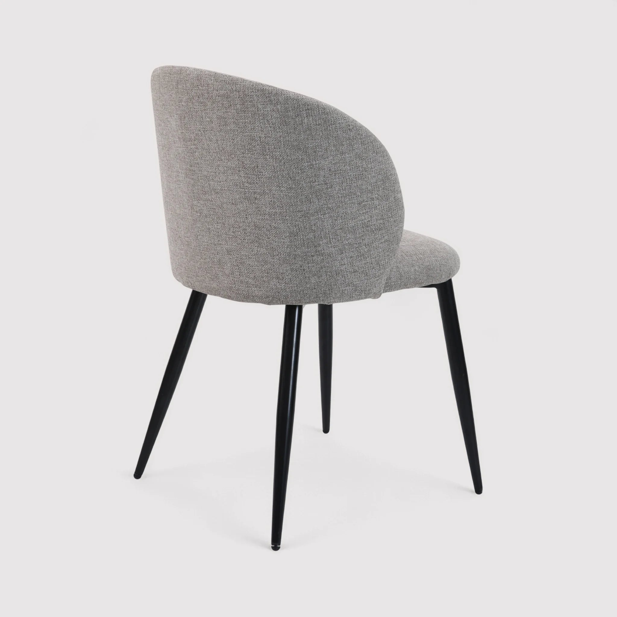 Cordia - Set 2 seggiole grigio tortora per sala da pranzo