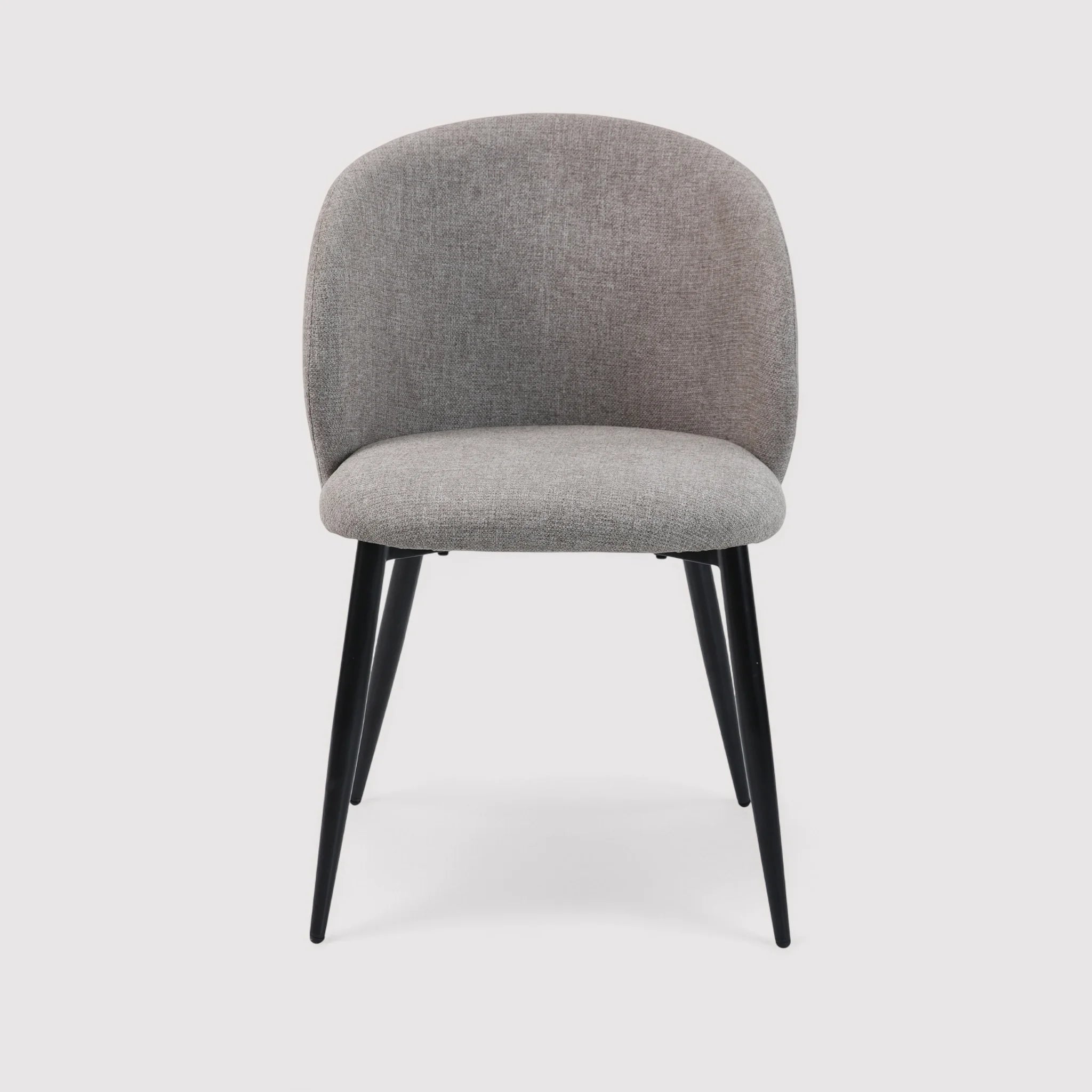 Cordia - Set 2 seggiole grigio tortora per sala da pranzo