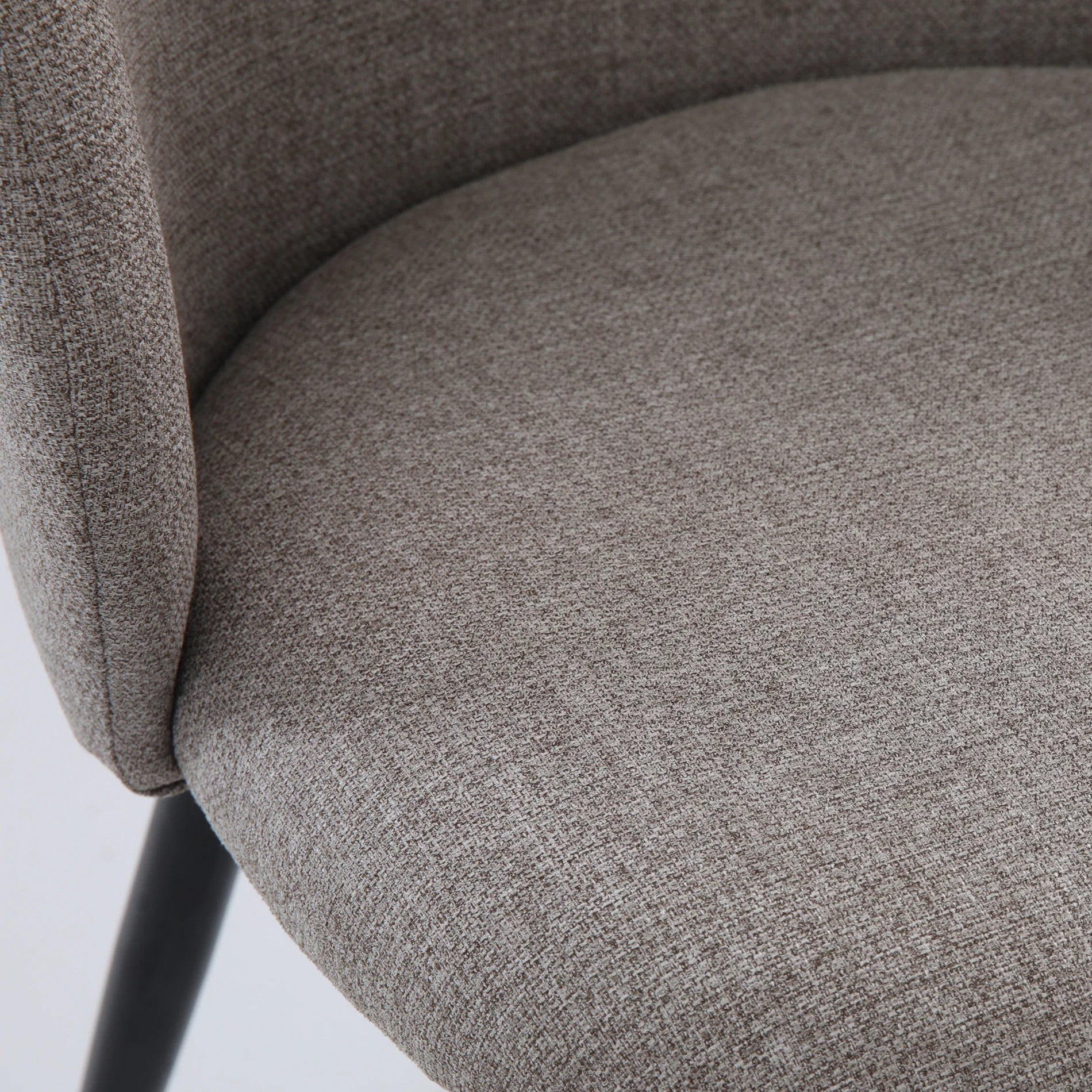 Cordia - Set 2 seggiole grigio tortora per sala da pranzo